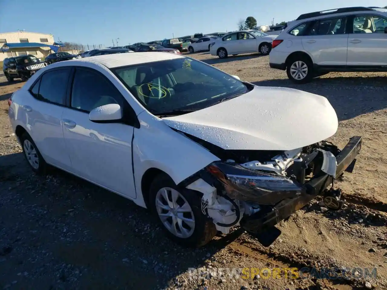 1 Photograph of a damaged car 5YFBURHE4KP907134 TOYOTA COROLLA 2019