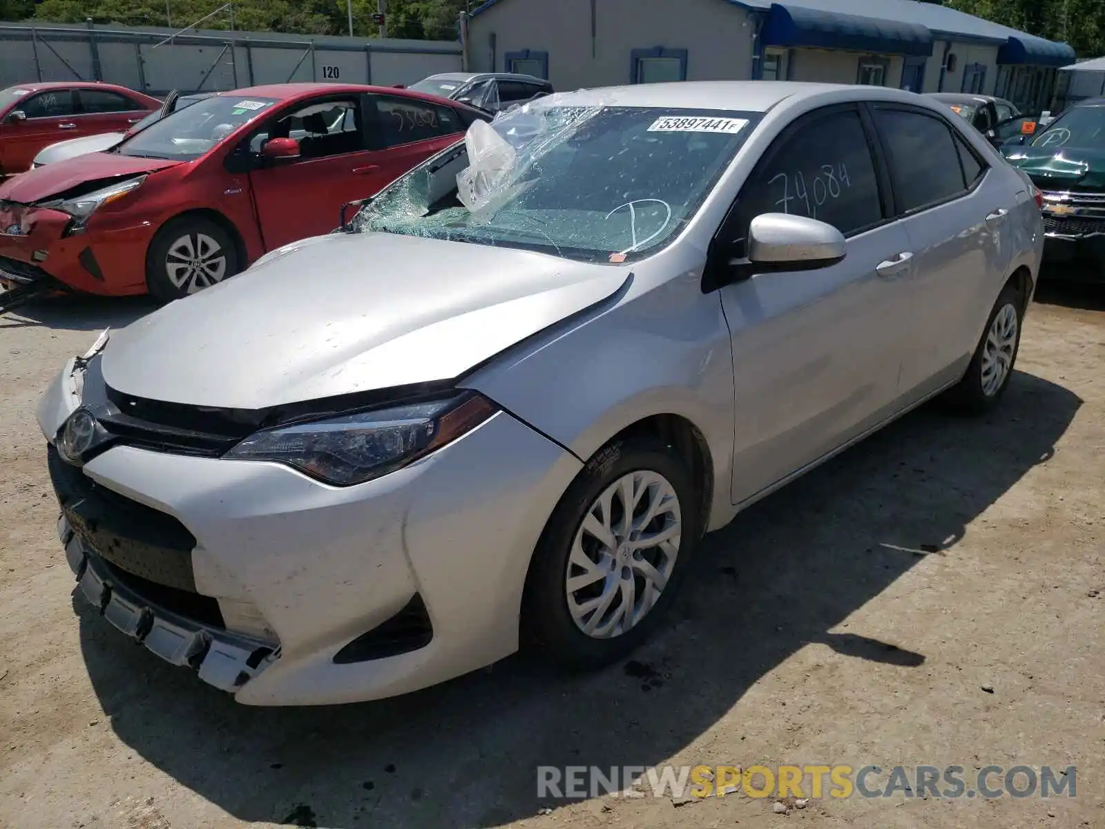 2 Photograph of a damaged car 5YFBURHE4KP907148 TOYOTA COROLLA 2019