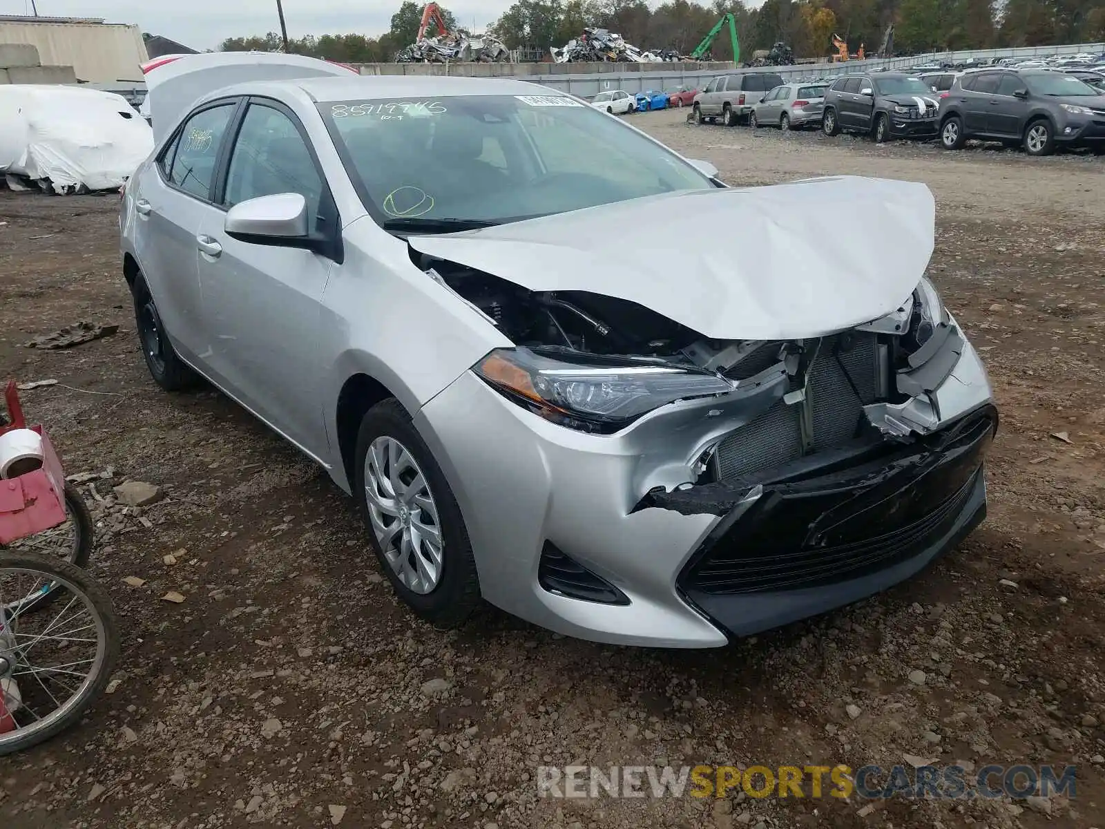 1 Photograph of a damaged car 5YFBURHE4KP907215 TOYOTA COROLLA 2019