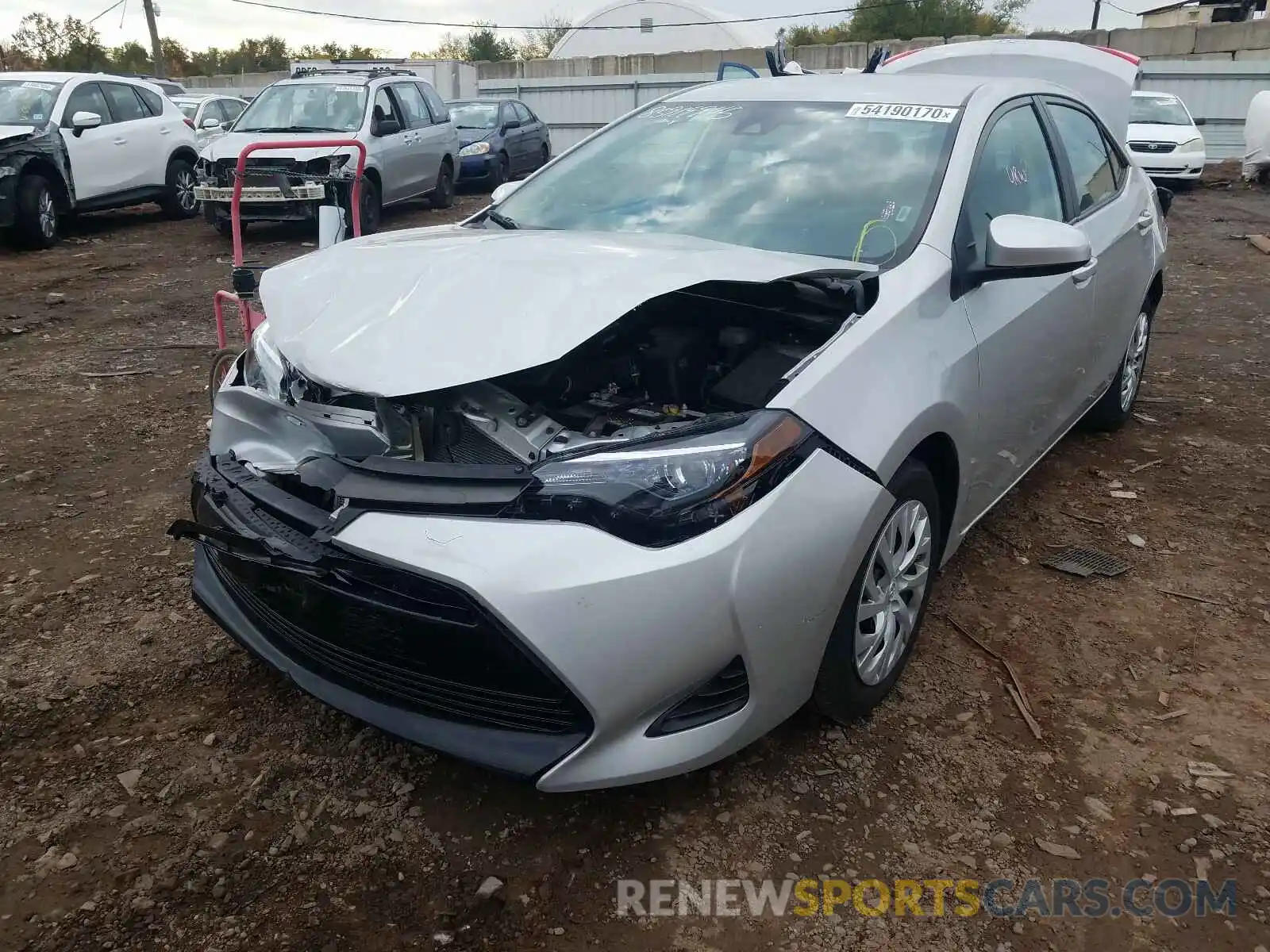 2 Photograph of a damaged car 5YFBURHE4KP907215 TOYOTA COROLLA 2019