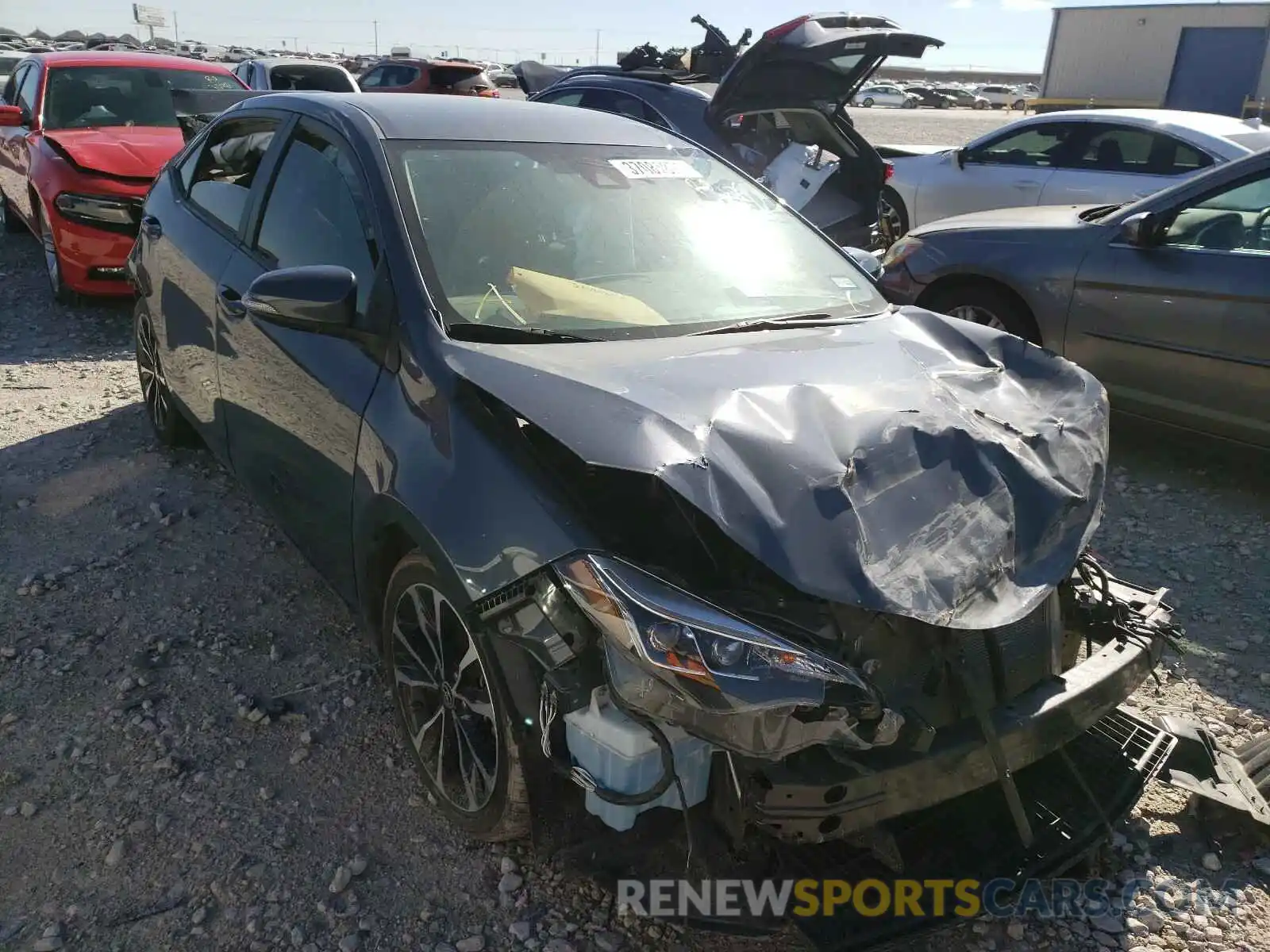 1 Photograph of a damaged car 5YFBURHE4KP907635 TOYOTA COROLLA 2019