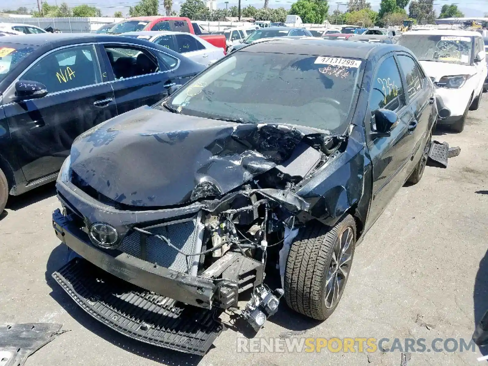 2 Photograph of a damaged car 5YFBURHE4KP908817 TOYOTA COROLLA 2019