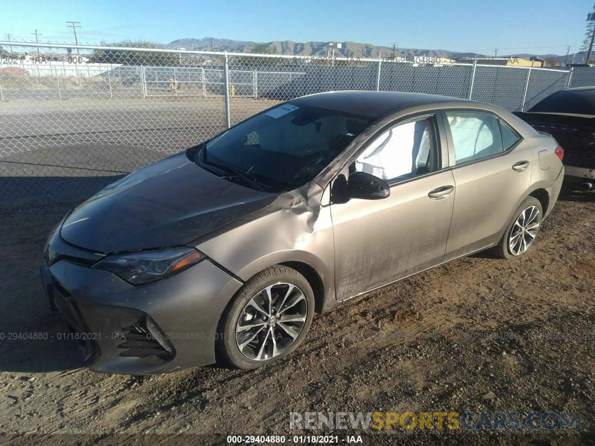 2 Photograph of a damaged car 5YFBURHE4KP908820 TOYOTA COROLLA 2019