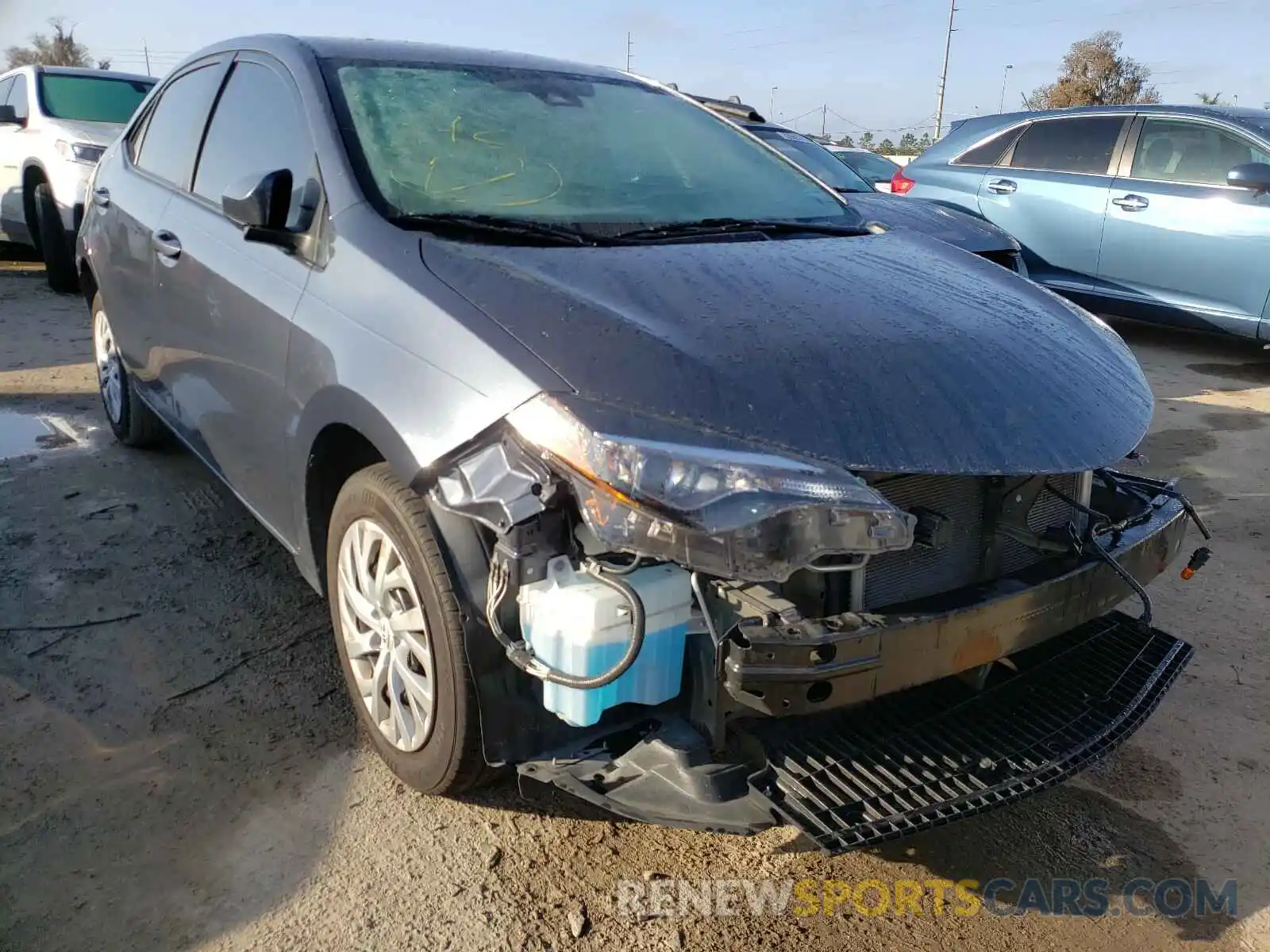 1 Photograph of a damaged car 5YFBURHE4KP909269 TOYOTA COROLLA 2019