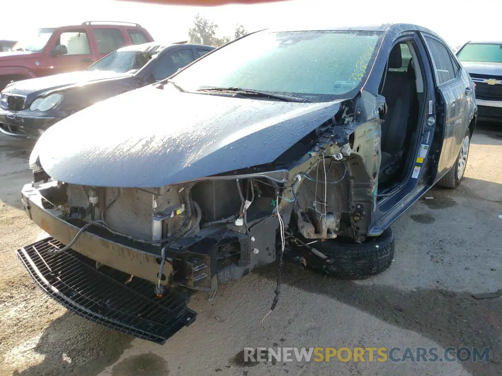 2 Photograph of a damaged car 5YFBURHE4KP909269 TOYOTA COROLLA 2019