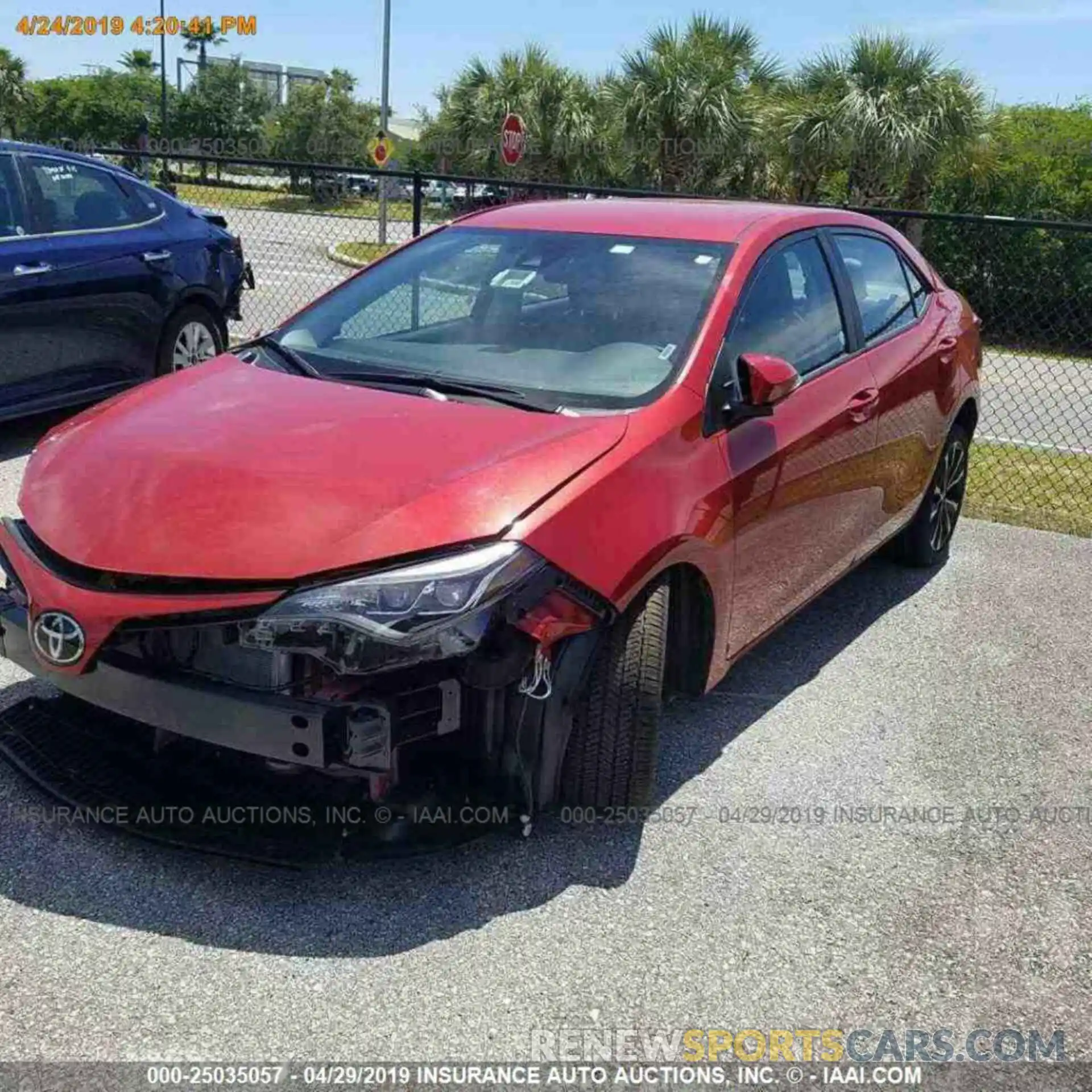 13 Photograph of a damaged car 5YFBURHE4KP910079 TOYOTA COROLLA 2019