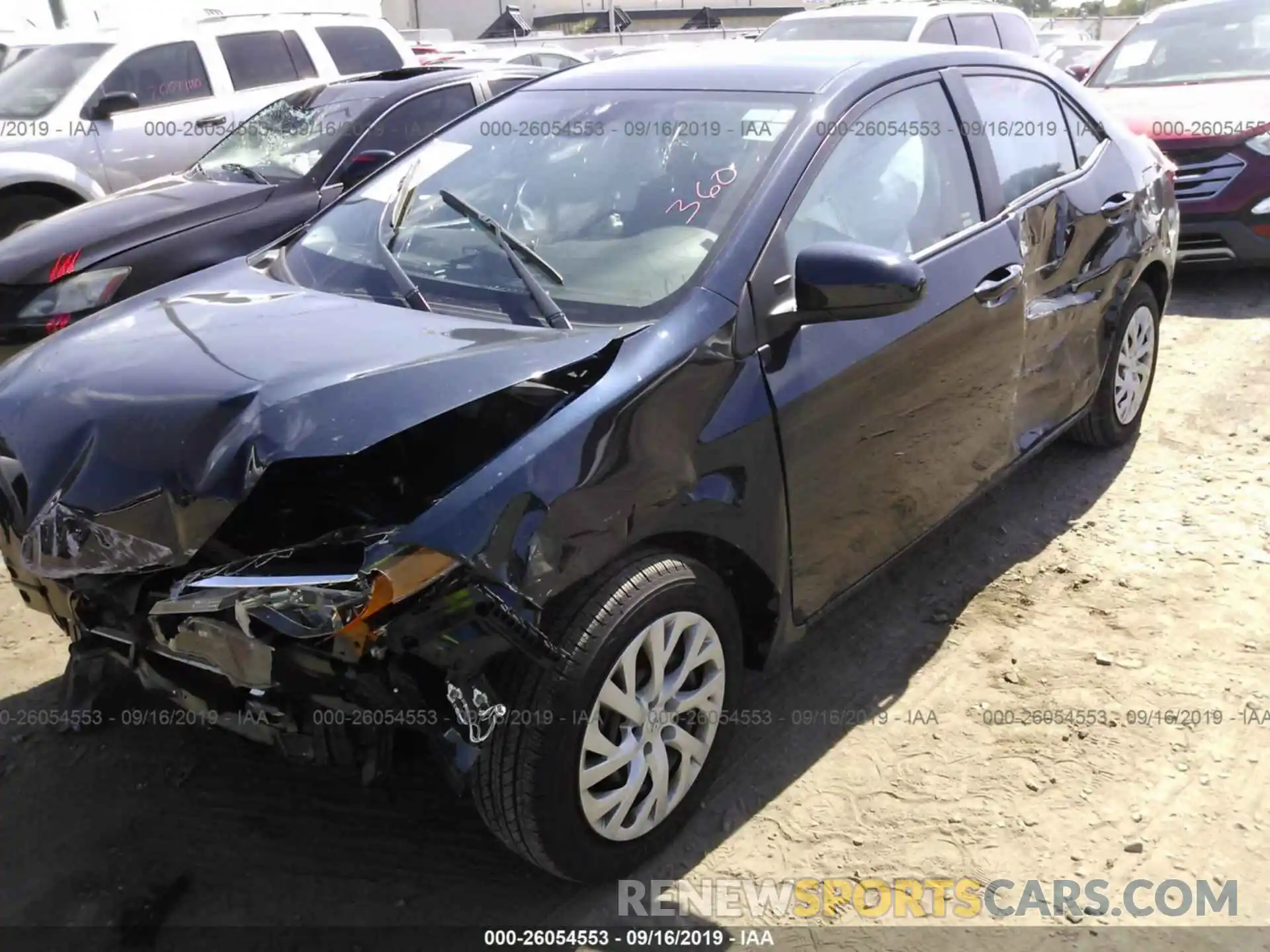 2 Photograph of a damaged car 5YFBURHE4KP910194 TOYOTA COROLLA 2019