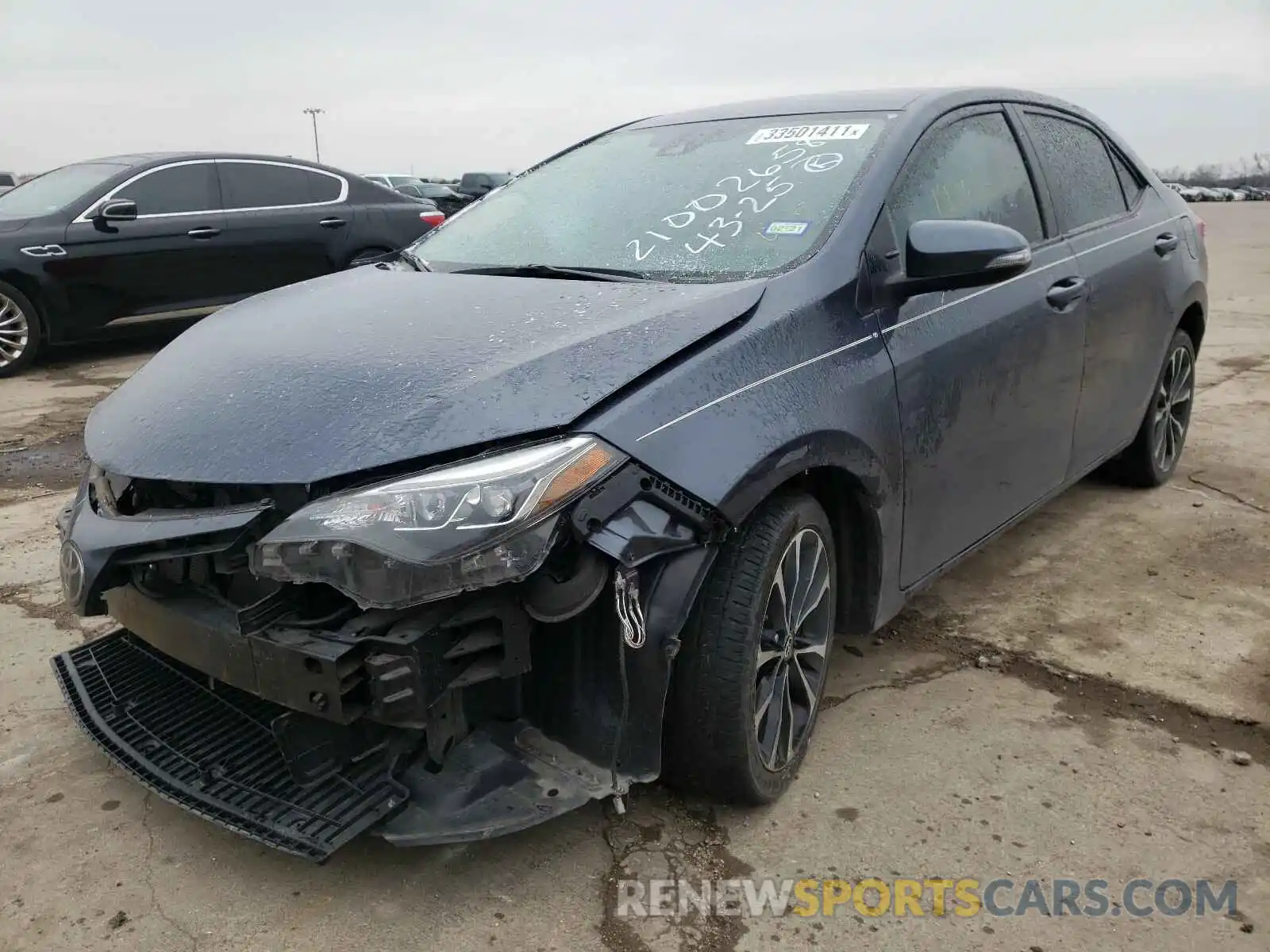 2 Photograph of a damaged car 5YFBURHE4KP910549 TOYOTA COROLLA 2019