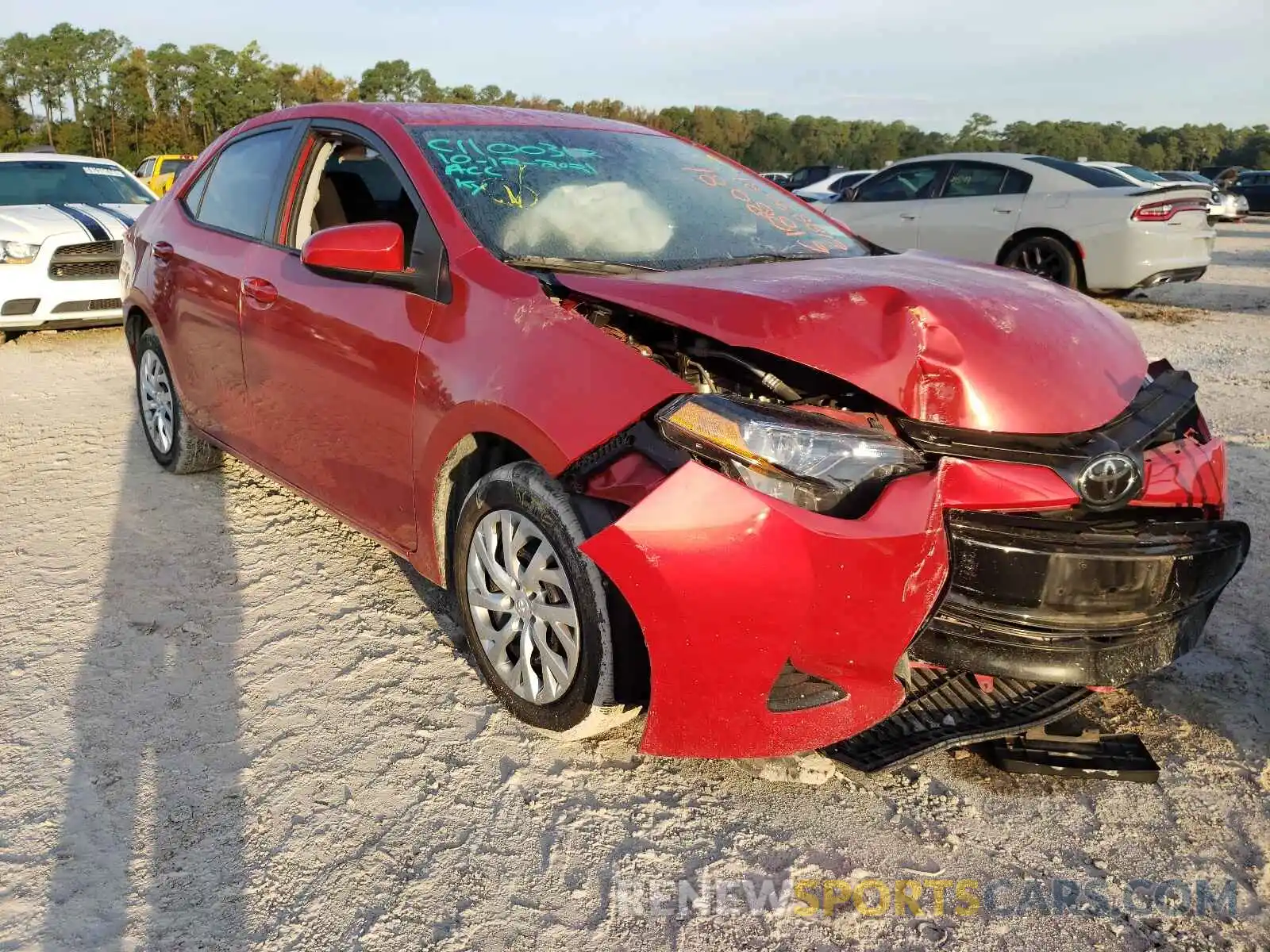 1 Photograph of a damaged car 5YFBURHE4KP911474 TOYOTA COROLLA 2019