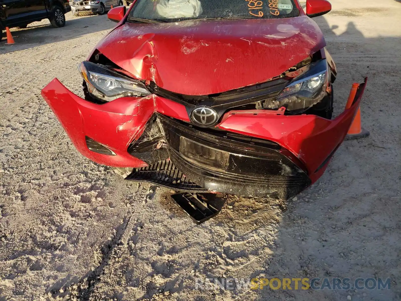 9 Photograph of a damaged car 5YFBURHE4KP911474 TOYOTA COROLLA 2019