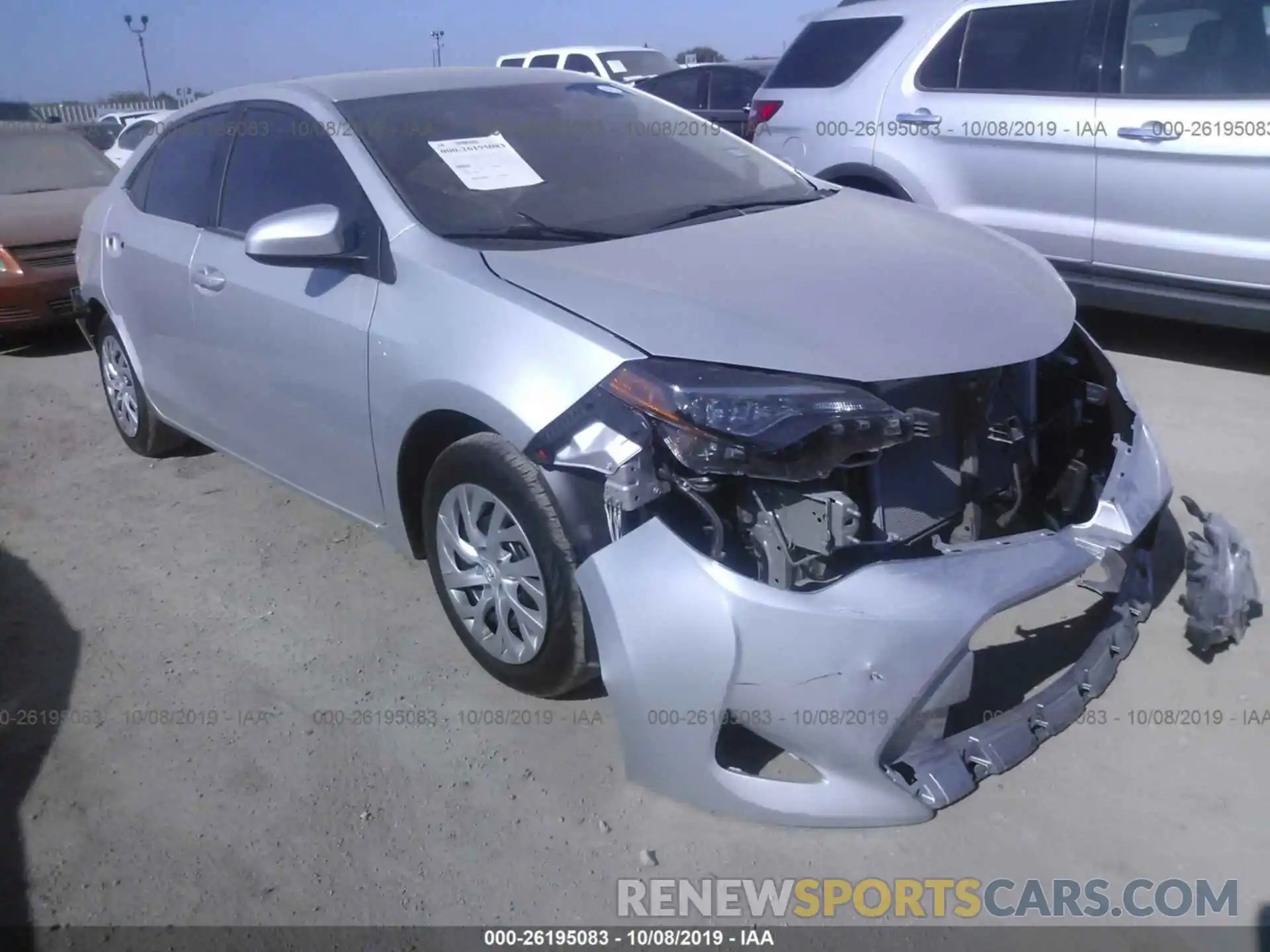 1 Photograph of a damaged car 5YFBURHE4KP912110 TOYOTA COROLLA 2019