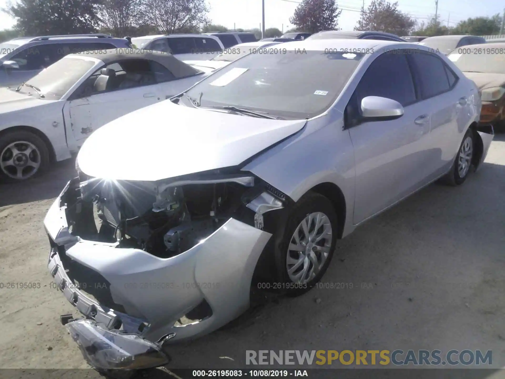 2 Photograph of a damaged car 5YFBURHE4KP912110 TOYOTA COROLLA 2019