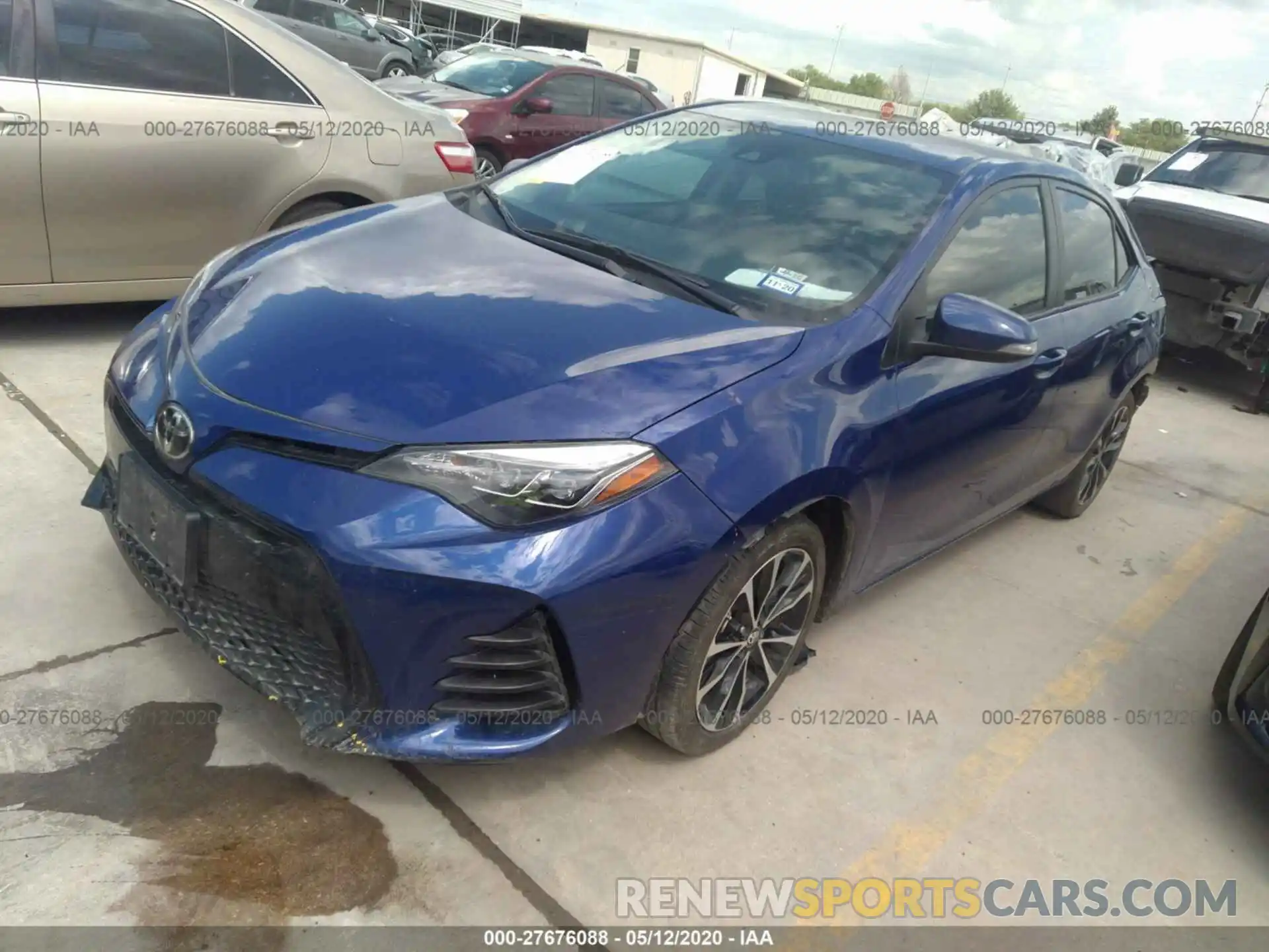 2 Photograph of a damaged car 5YFBURHE4KP912124 TOYOTA COROLLA 2019