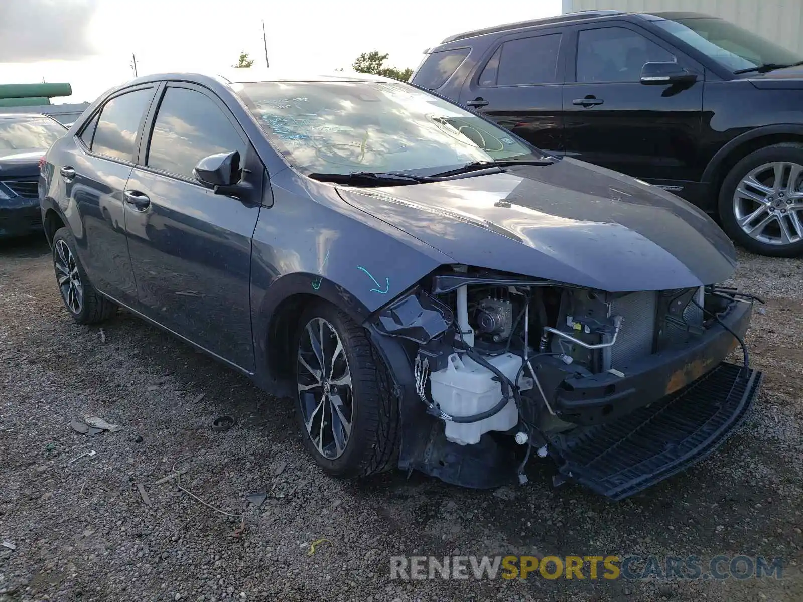 1 Photograph of a damaged car 5YFBURHE4KP912723 TOYOTA COROLLA 2019