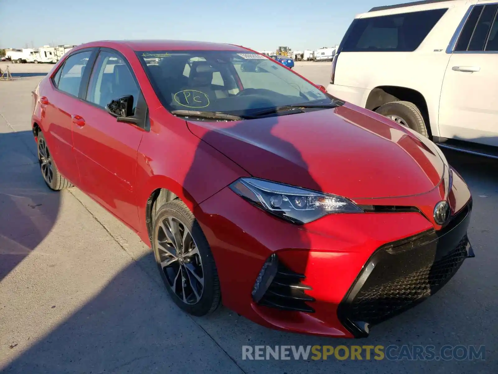 1 Photograph of a damaged car 5YFBURHE4KP912804 TOYOTA COROLLA 2019