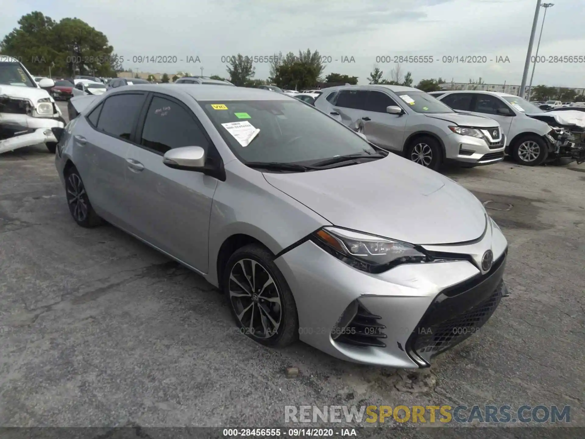 1 Photograph of a damaged car 5YFBURHE4KP913628 TOYOTA COROLLA 2019