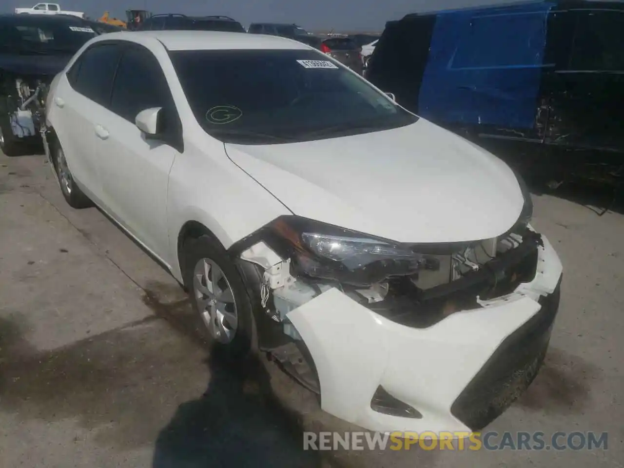 1 Photograph of a damaged car 5YFBURHE4KP913810 TOYOTA COROLLA 2019