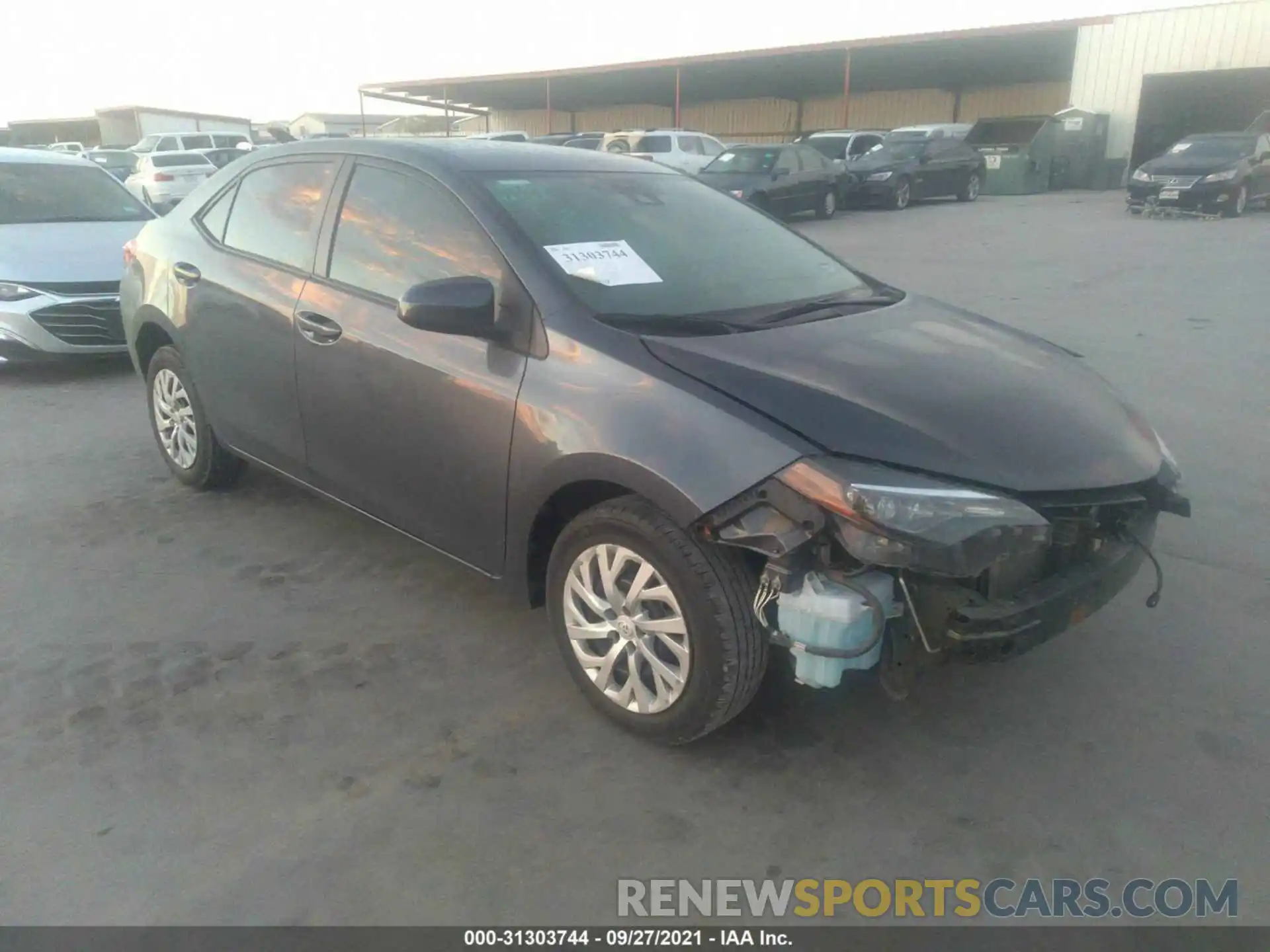 1 Photograph of a damaged car 5YFBURHE4KP914228 TOYOTA COROLLA 2019