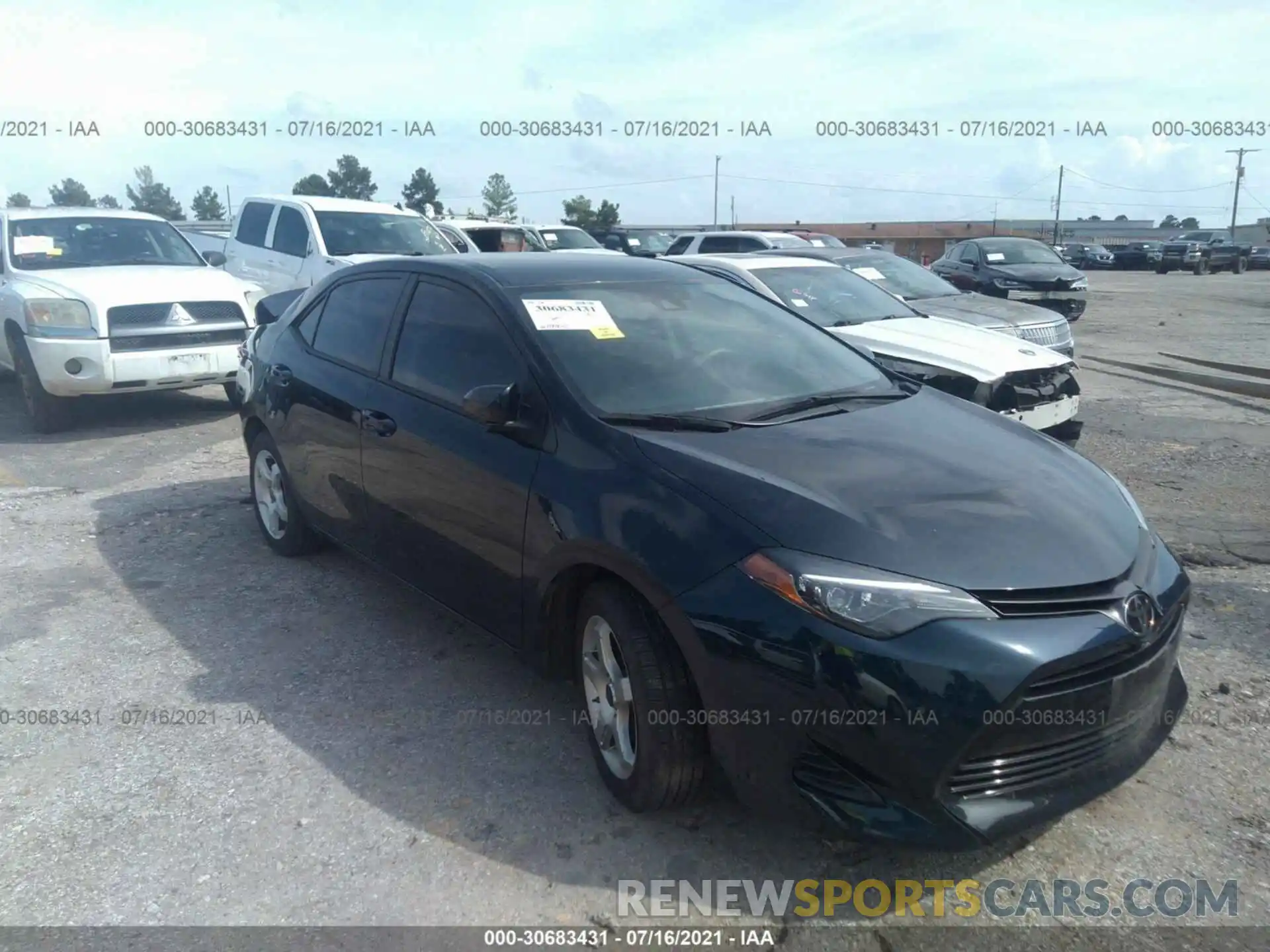 1 Photograph of a damaged car 5YFBURHE4KP916013 TOYOTA COROLLA 2019