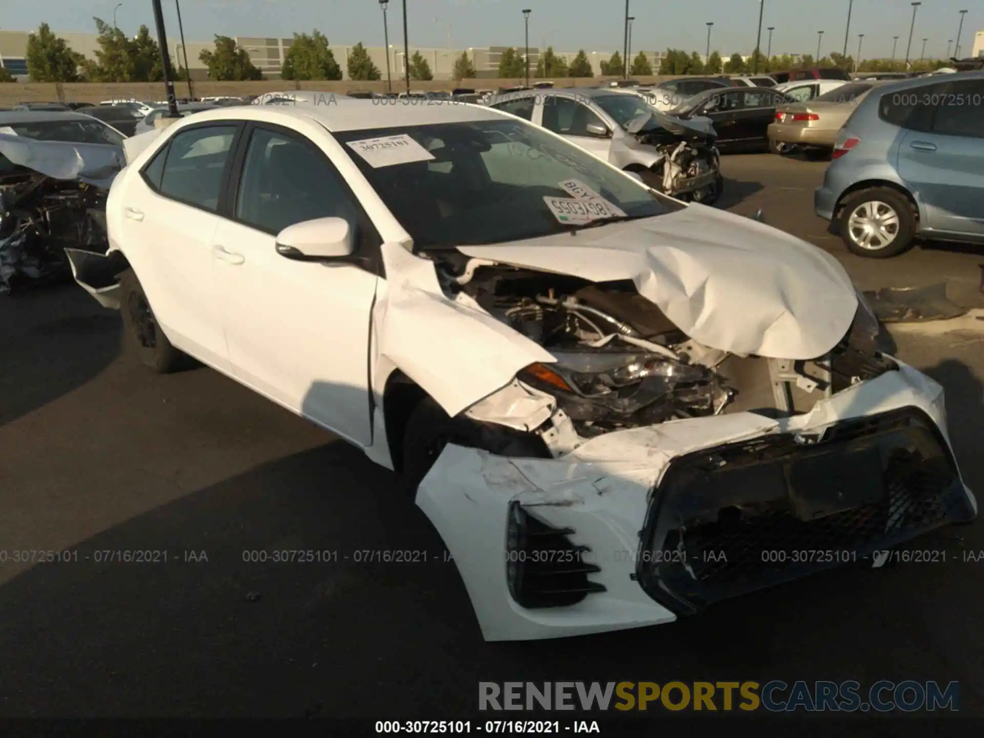 1 Photograph of a damaged car 5YFBURHE4KP916030 TOYOTA COROLLA 2019