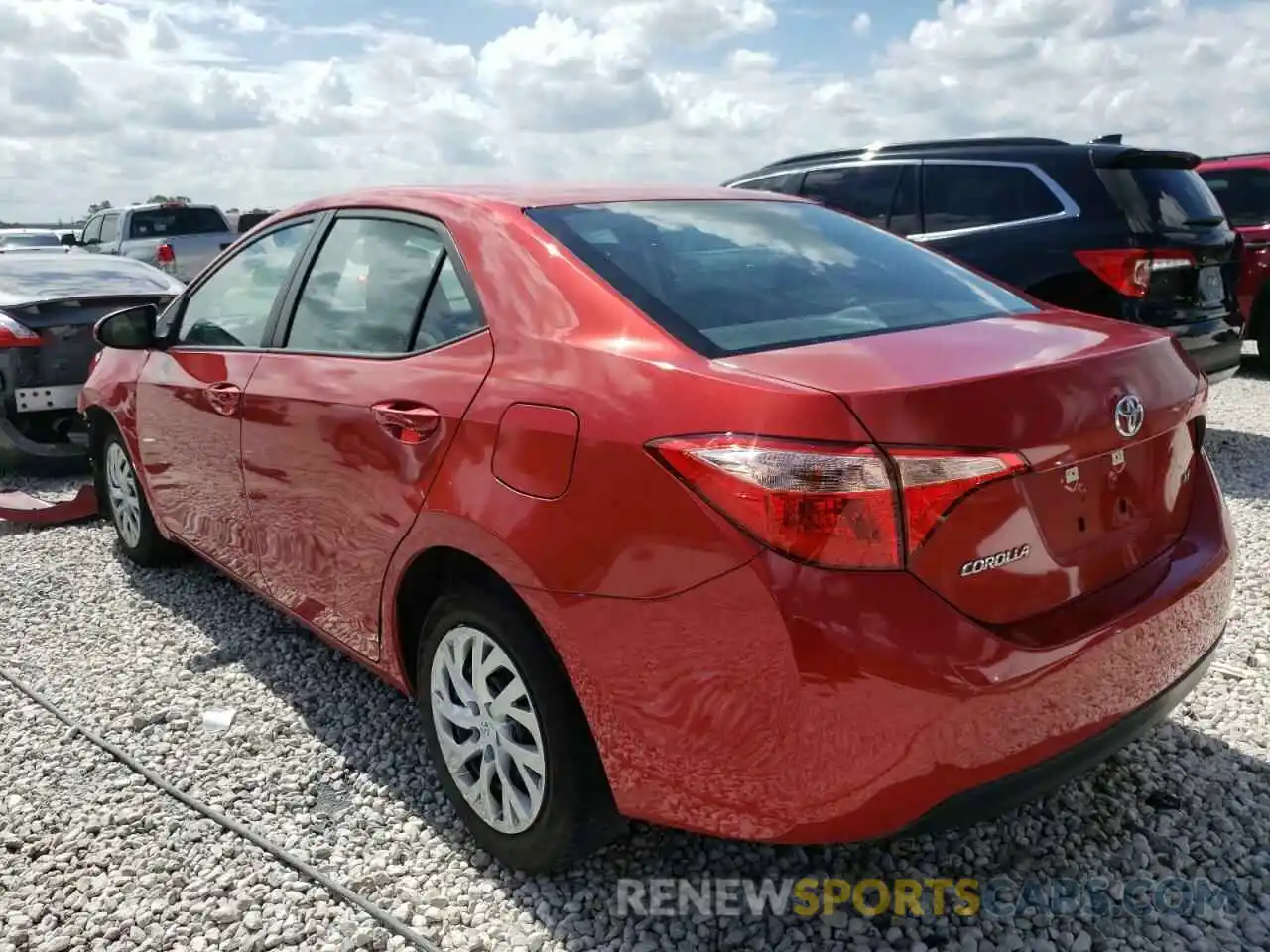 3 Photograph of a damaged car 5YFBURHE4KP916335 TOYOTA COROLLA 2019