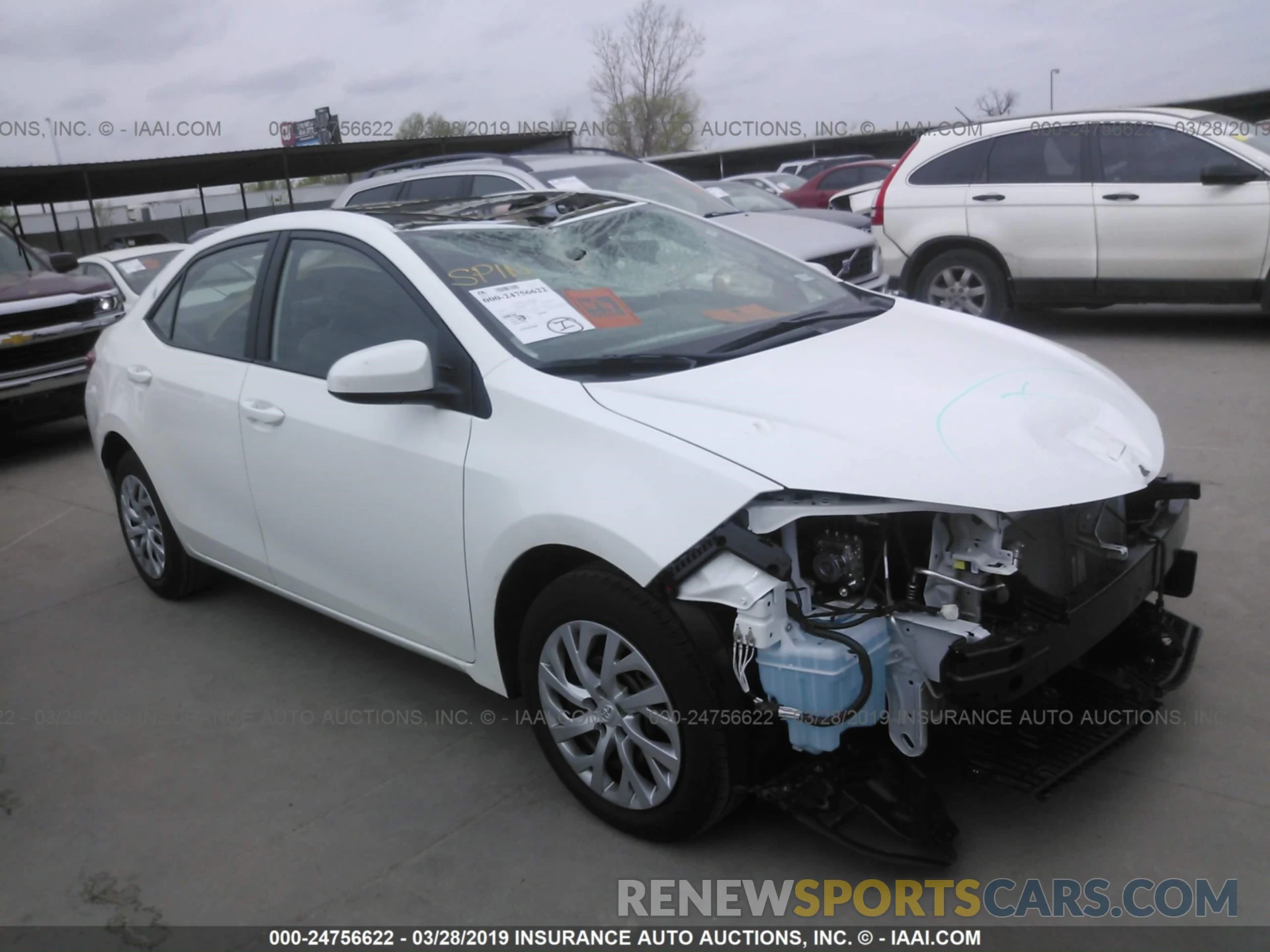 1 Photograph of a damaged car 5YFBURHE4KP916495 TOYOTA COROLLA 2019