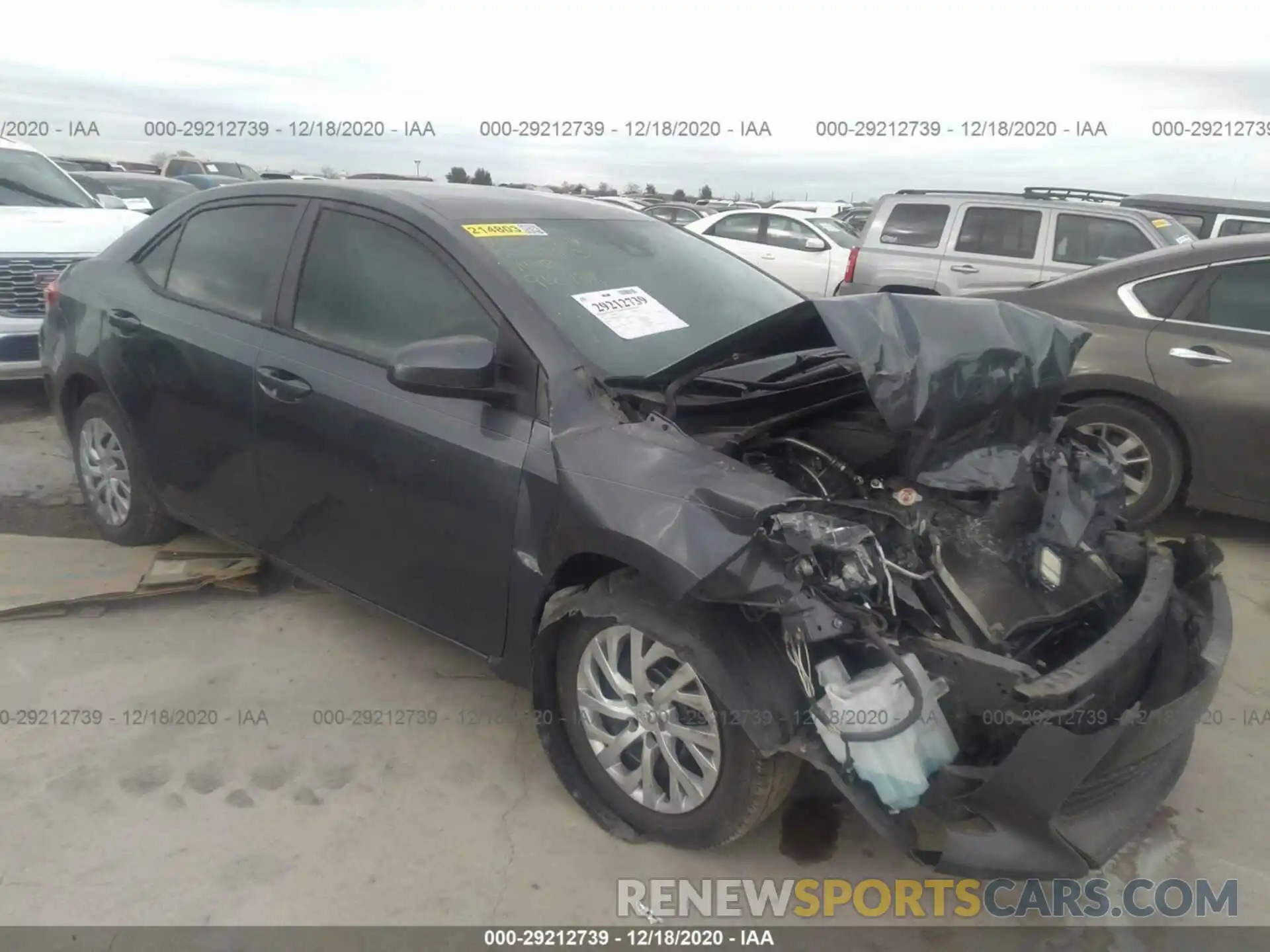 1 Photograph of a damaged car 5YFBURHE4KP916738 TOYOTA COROLLA 2019