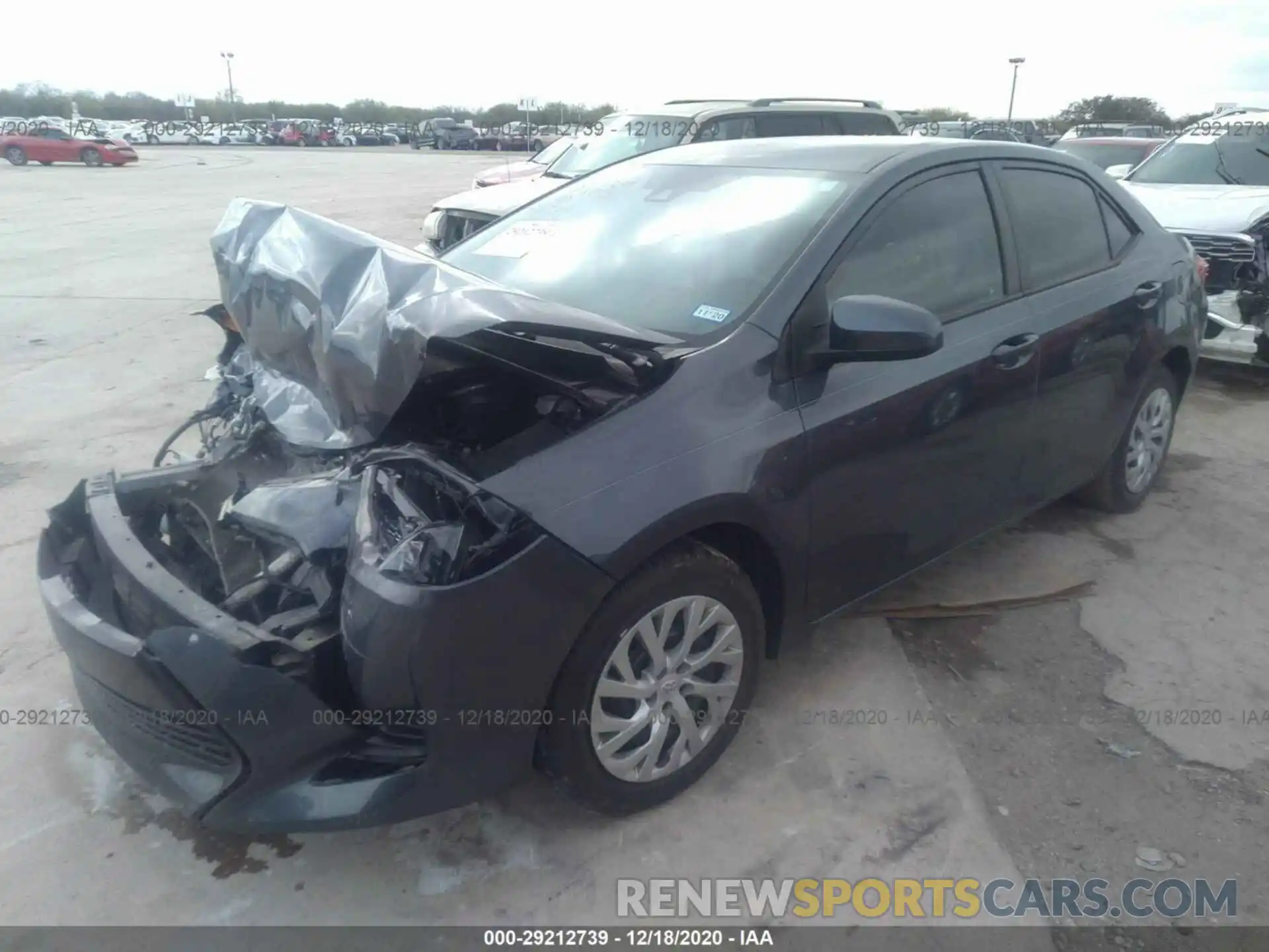 2 Photograph of a damaged car 5YFBURHE4KP916738 TOYOTA COROLLA 2019