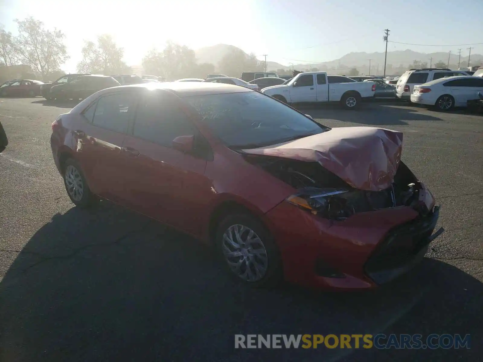 1 Photograph of a damaged car 5YFBURHE4KP916805 TOYOTA COROLLA 2019