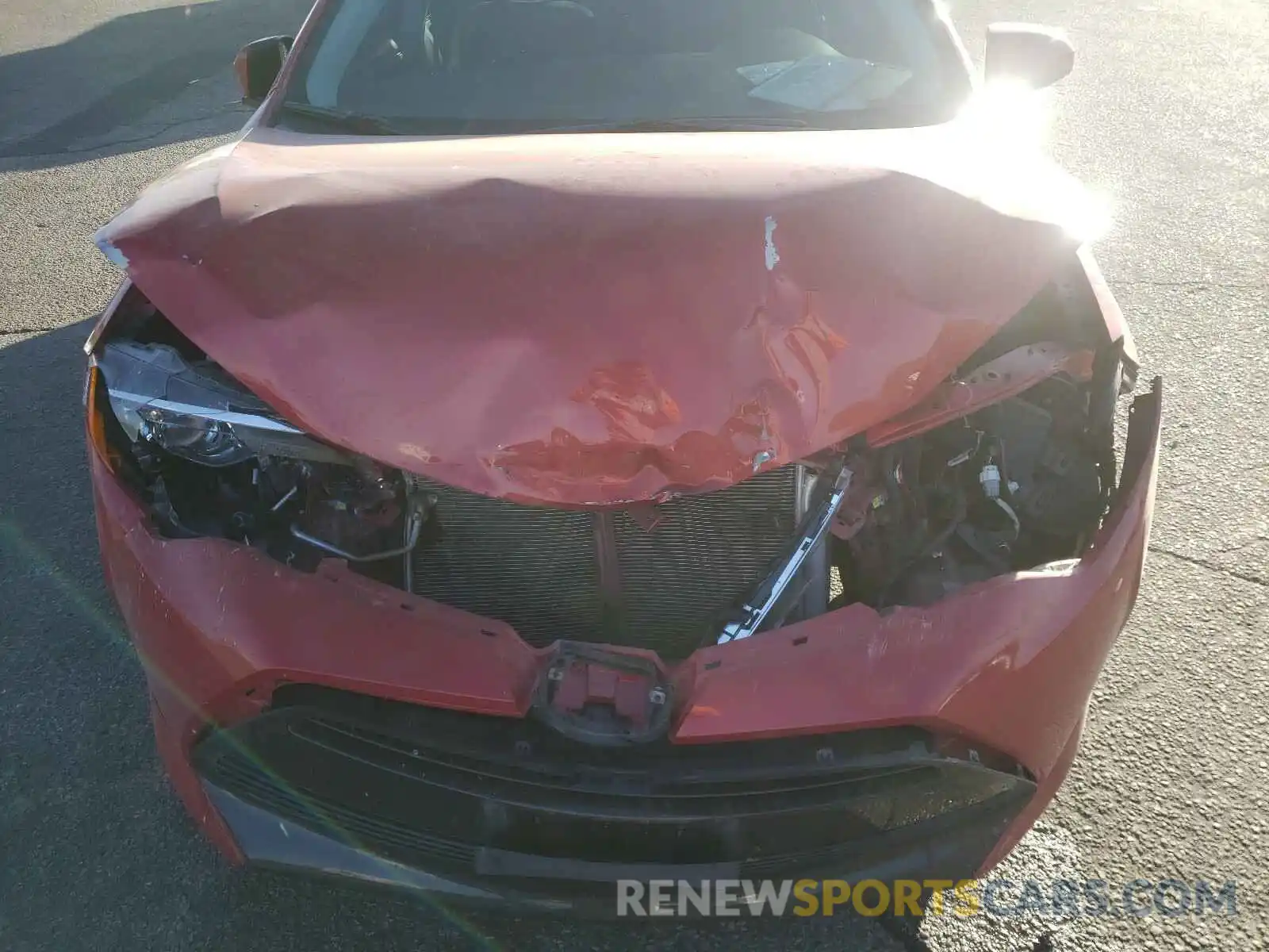 7 Photograph of a damaged car 5YFBURHE4KP916805 TOYOTA COROLLA 2019