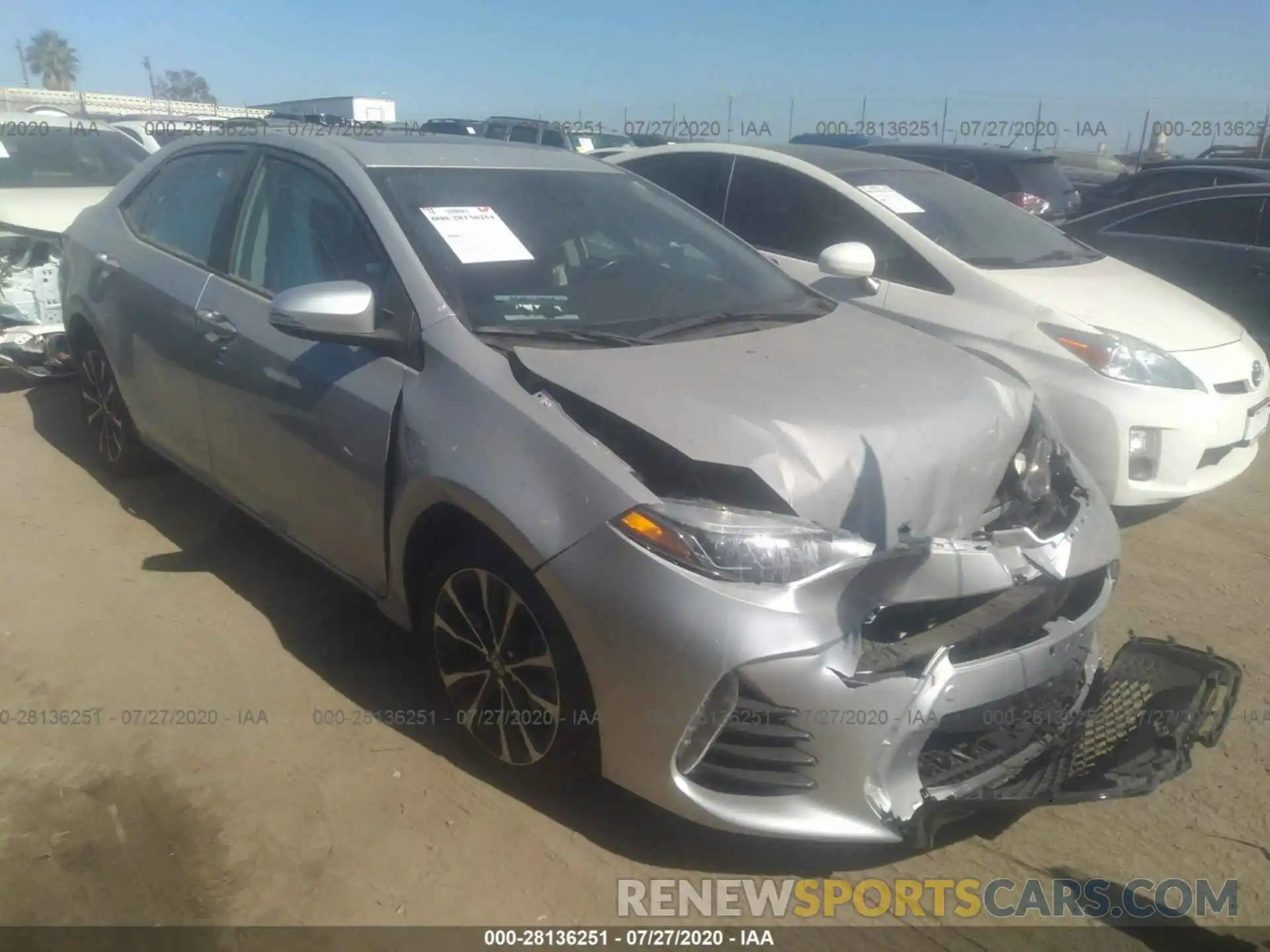 1 Photograph of a damaged car 5YFBURHE4KP917419 TOYOTA COROLLA 2019