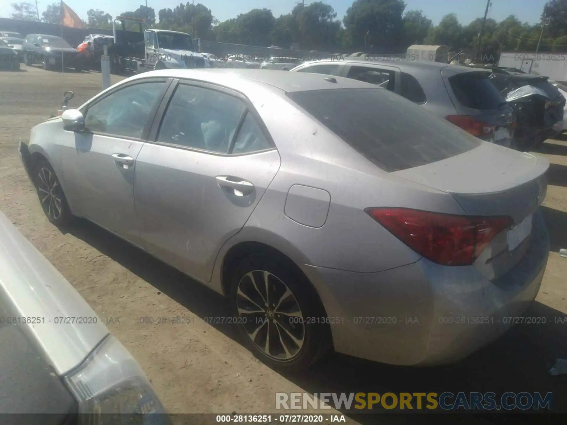 3 Photograph of a damaged car 5YFBURHE4KP917419 TOYOTA COROLLA 2019