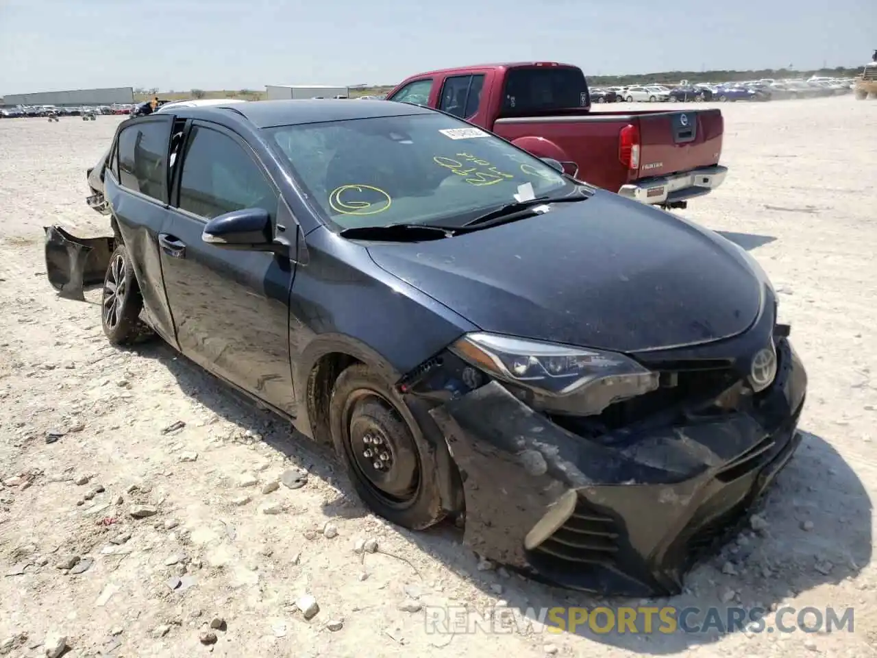 1 Photograph of a damaged car 5YFBURHE4KP917842 TOYOTA COROLLA 2019