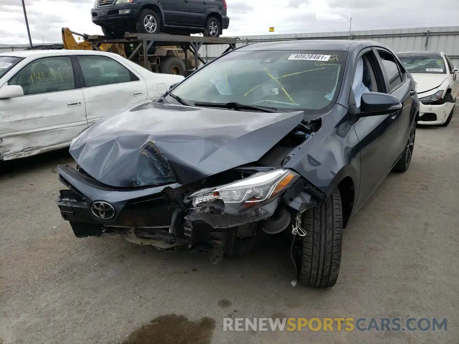 2 Photograph of a damaged car 5YFBURHE4KP918456 TOYOTA COROLLA 2019