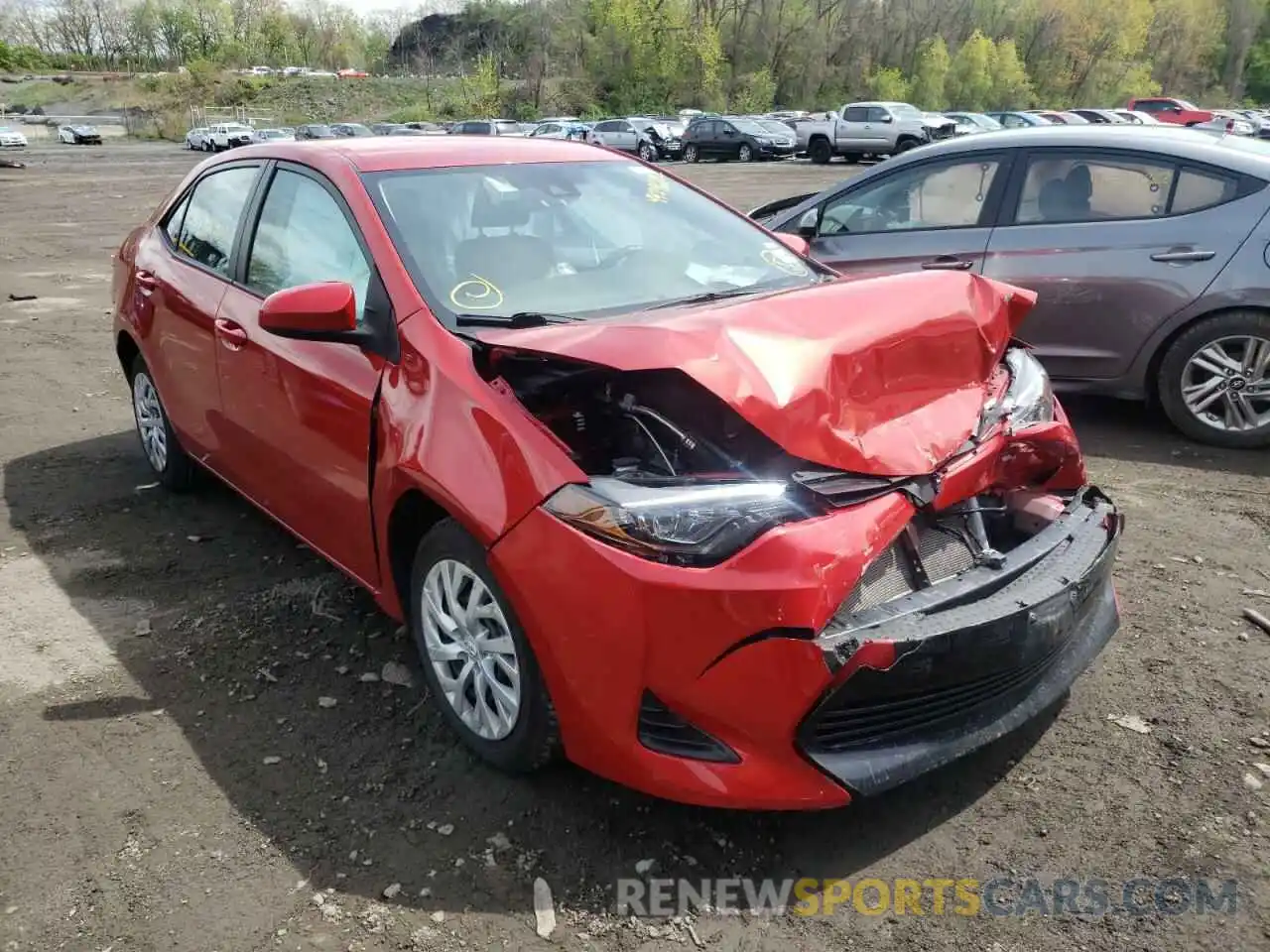 1 Photograph of a damaged car 5YFBURHE4KP918473 TOYOTA COROLLA 2019