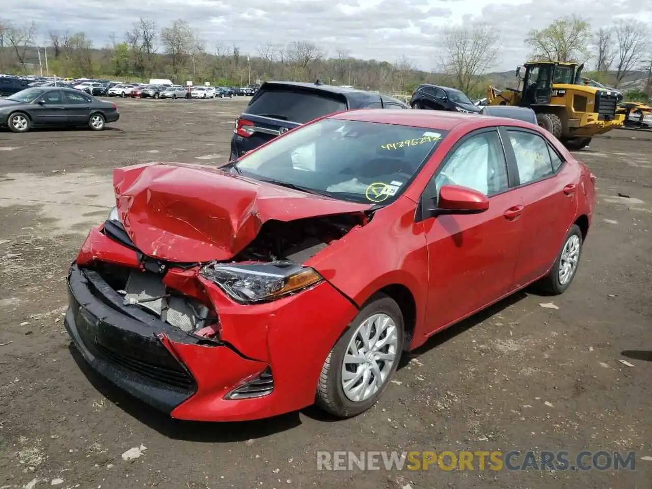 2 Photograph of a damaged car 5YFBURHE4KP918473 TOYOTA COROLLA 2019