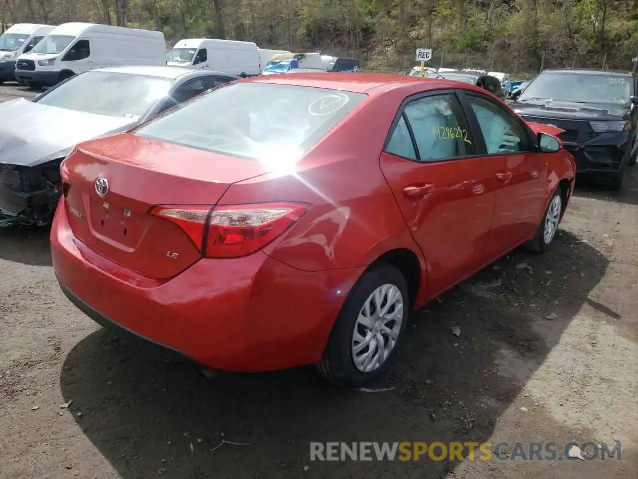 4 Photograph of a damaged car 5YFBURHE4KP918473 TOYOTA COROLLA 2019