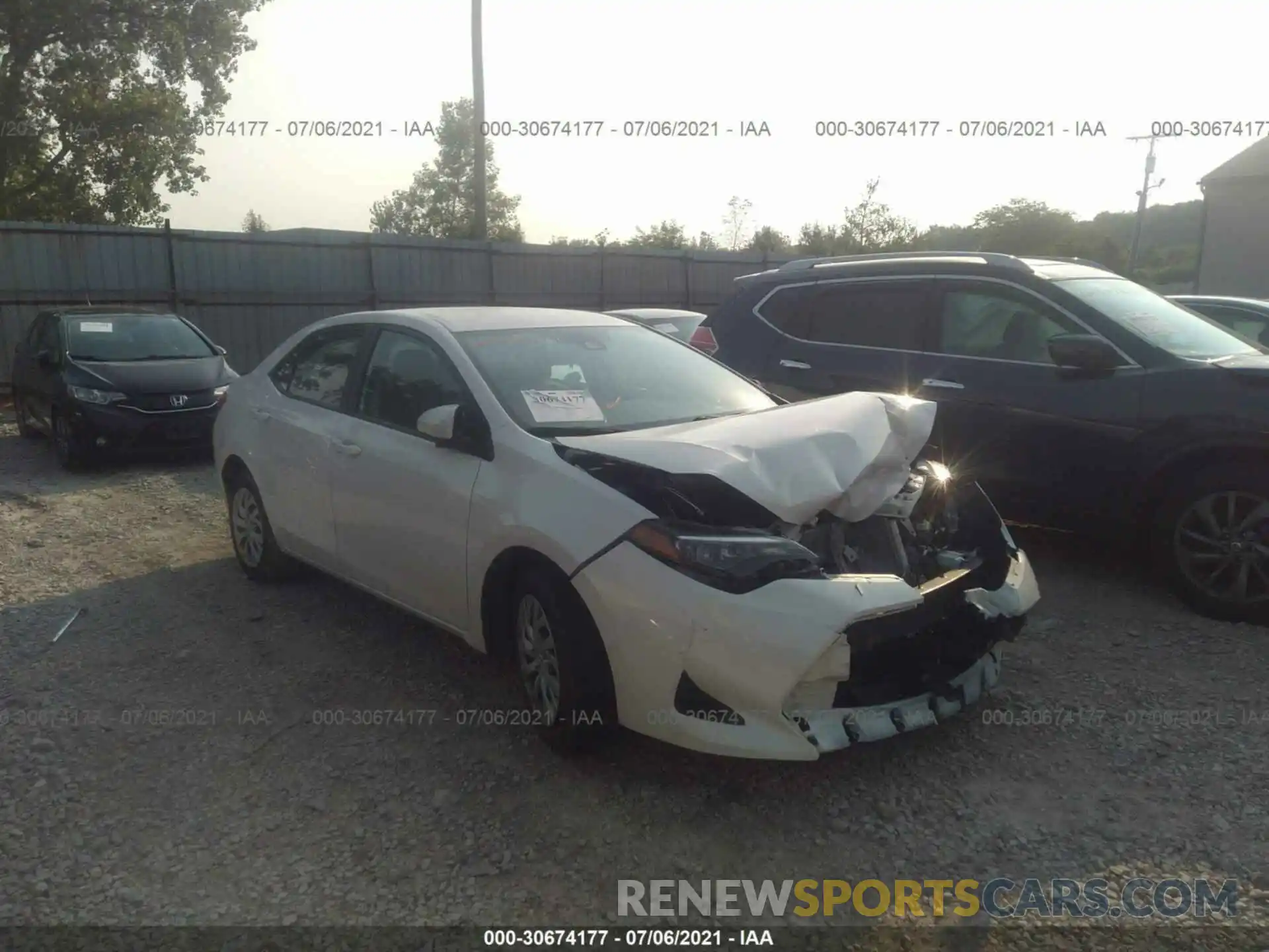 1 Photograph of a damaged car 5YFBURHE4KP918943 TOYOTA COROLLA 2019