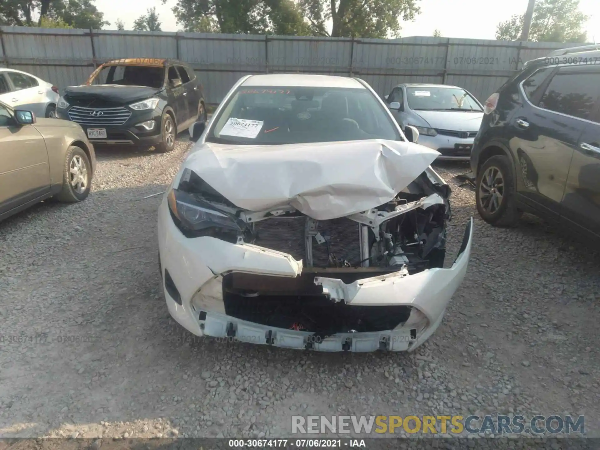 6 Photograph of a damaged car 5YFBURHE4KP918943 TOYOTA COROLLA 2019