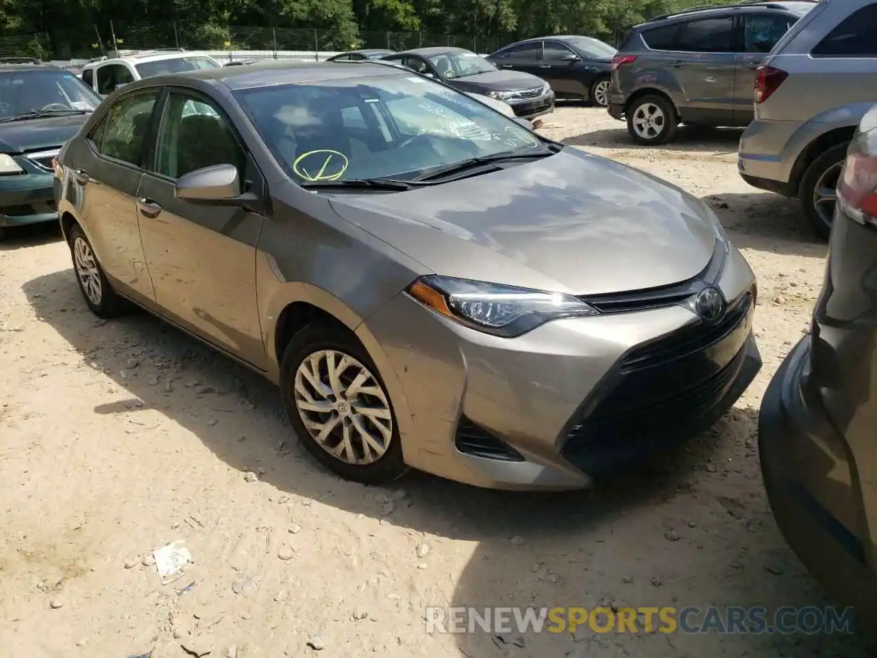 1 Photograph of a damaged car 5YFBURHE4KP919249 TOYOTA COROLLA 2019