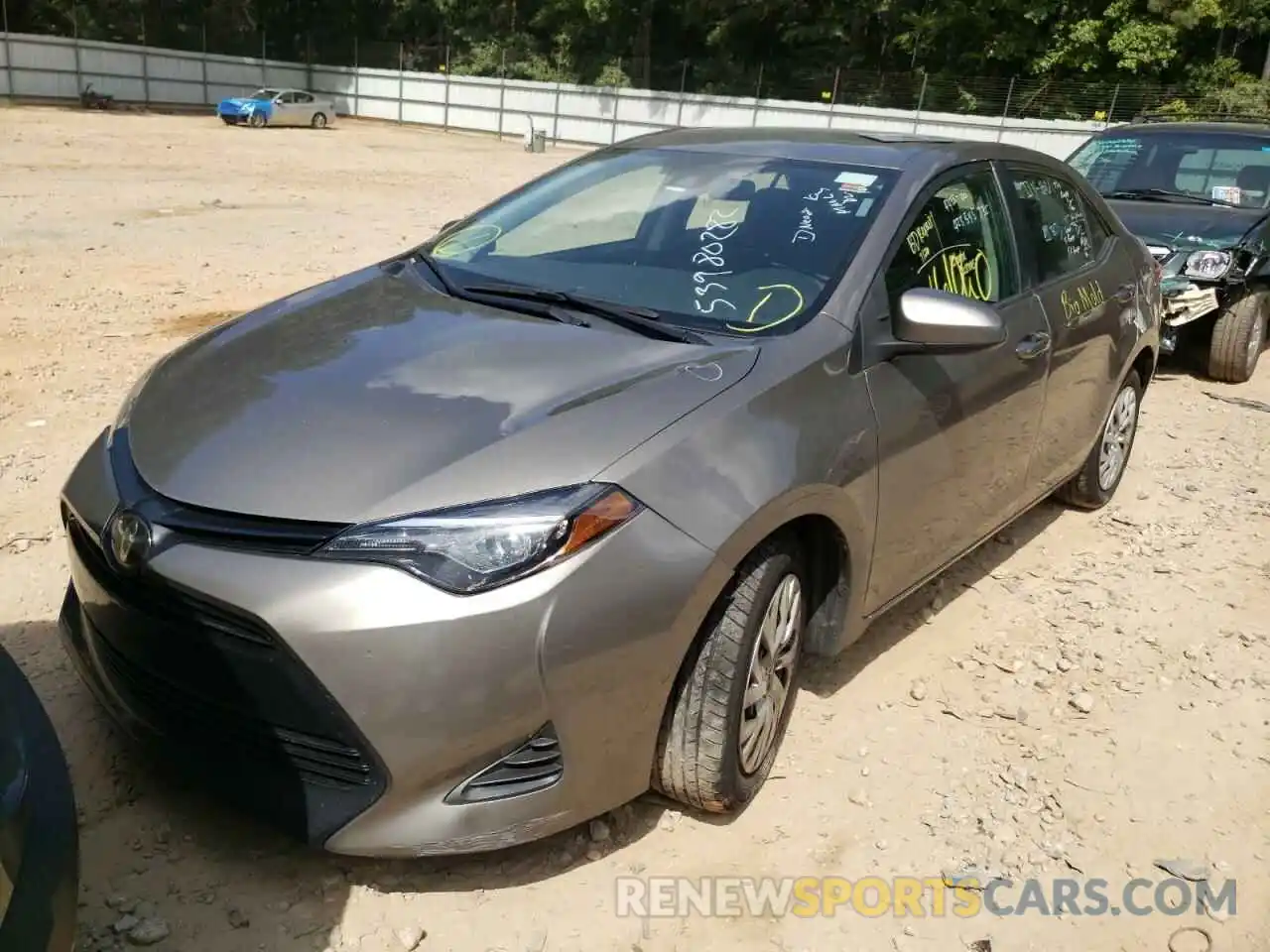 2 Photograph of a damaged car 5YFBURHE4KP919249 TOYOTA COROLLA 2019