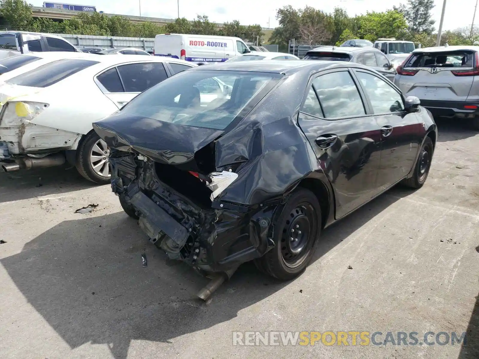 4 Photograph of a damaged car 5YFBURHE4KP919963 TOYOTA COROLLA 2019