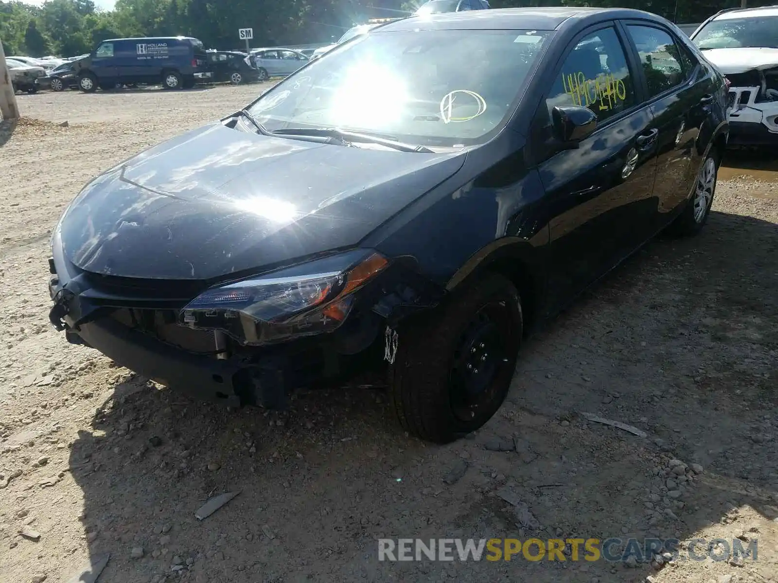 2 Photograph of a damaged car 5YFBURHE4KP920160 TOYOTA COROLLA 2019