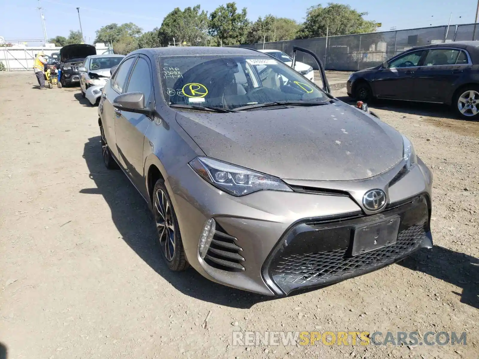 1 Photograph of a damaged car 5YFBURHE4KP920210 TOYOTA COROLLA 2019