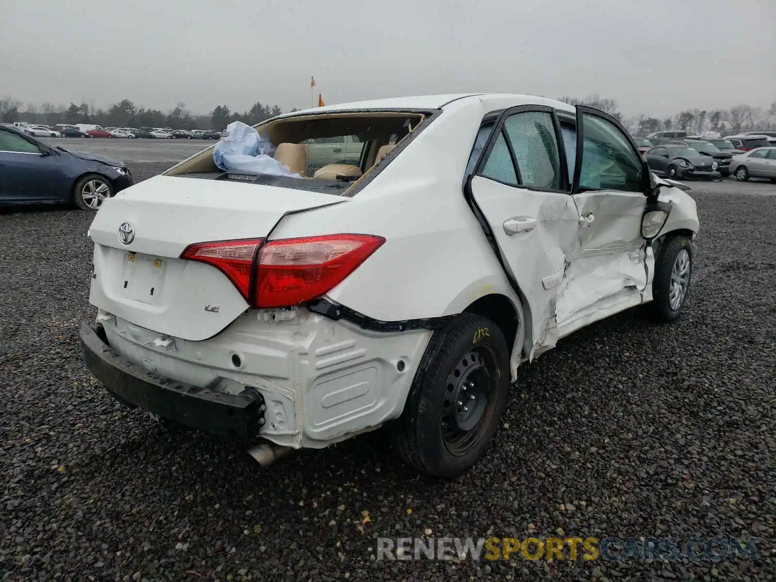 4 Photograph of a damaged car 5YFBURHE4KP920370 TOYOTA COROLLA 2019