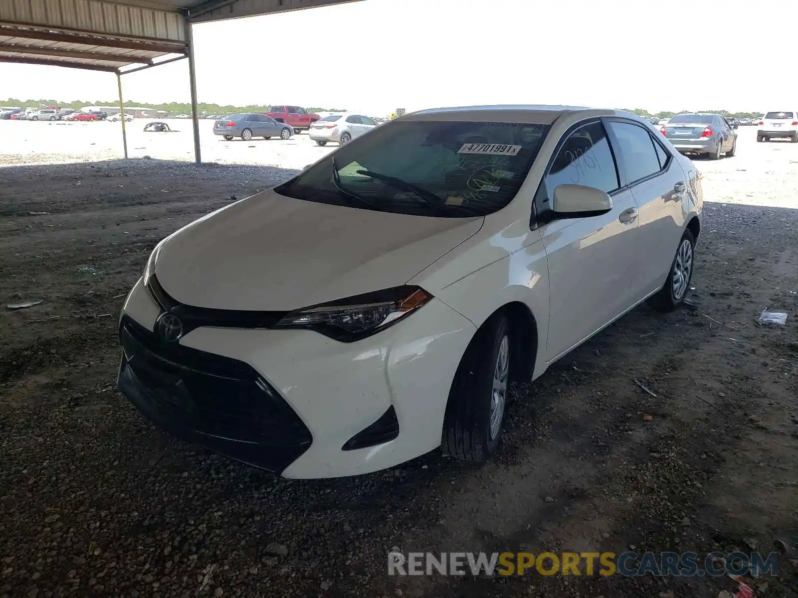 2 Photograph of a damaged car 5YFBURHE4KP920546 TOYOTA COROLLA 2019