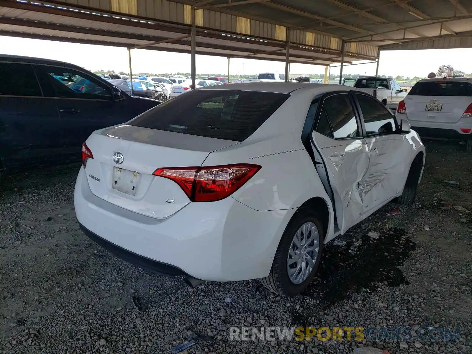 4 Photograph of a damaged car 5YFBURHE4KP920546 TOYOTA COROLLA 2019