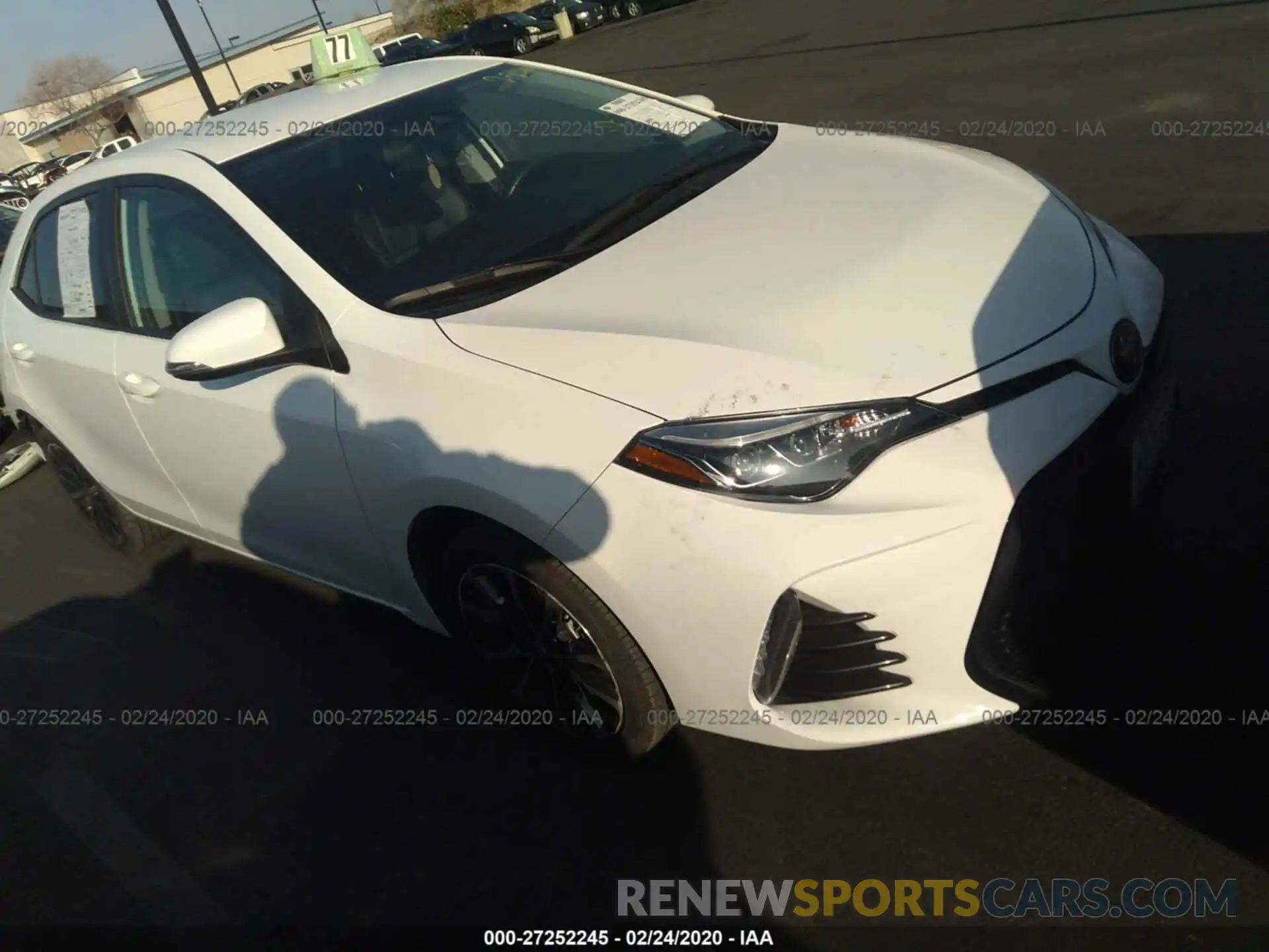 1 Photograph of a damaged car 5YFBURHE4KP920577 TOYOTA COROLLA 2019