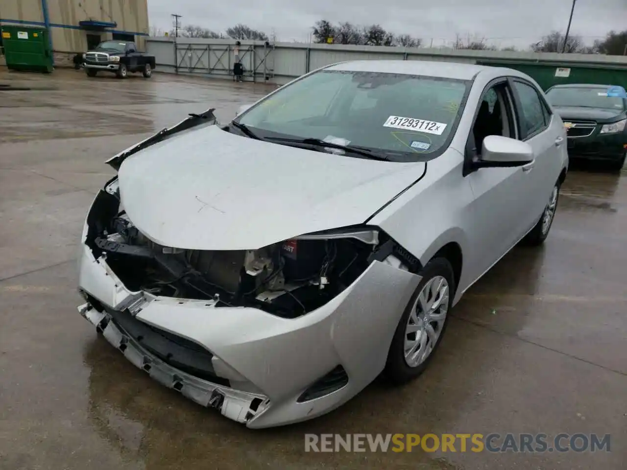 2 Photograph of a damaged car 5YFBURHE4KP921275 TOYOTA COROLLA 2019