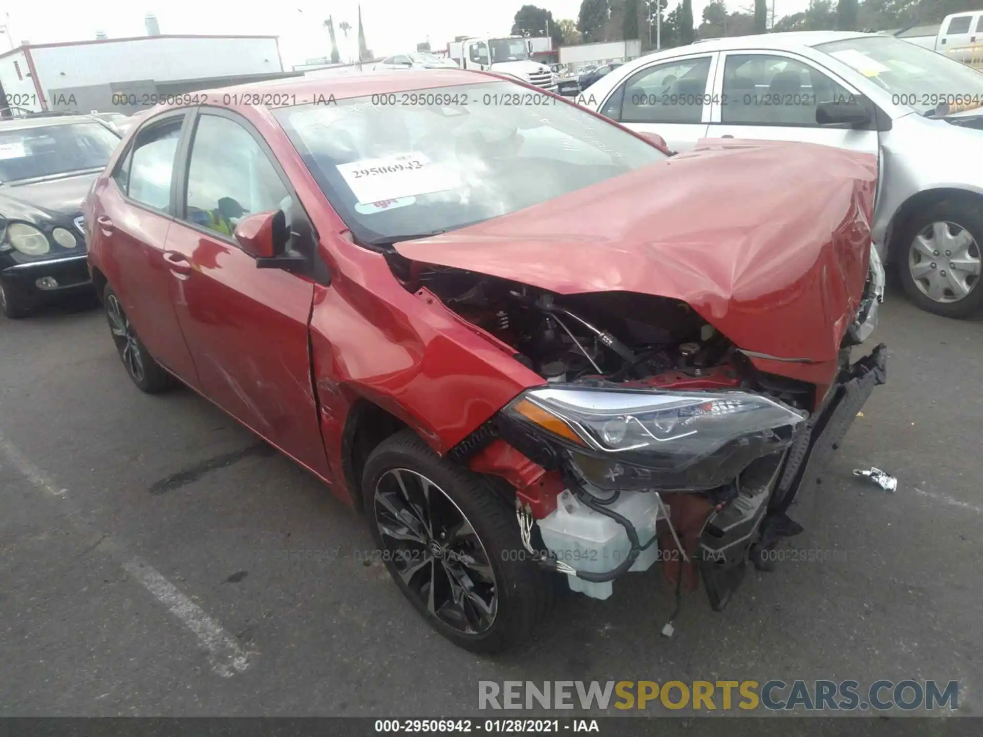 1 Photograph of a damaged car 5YFBURHE4KP921499 TOYOTA COROLLA 2019